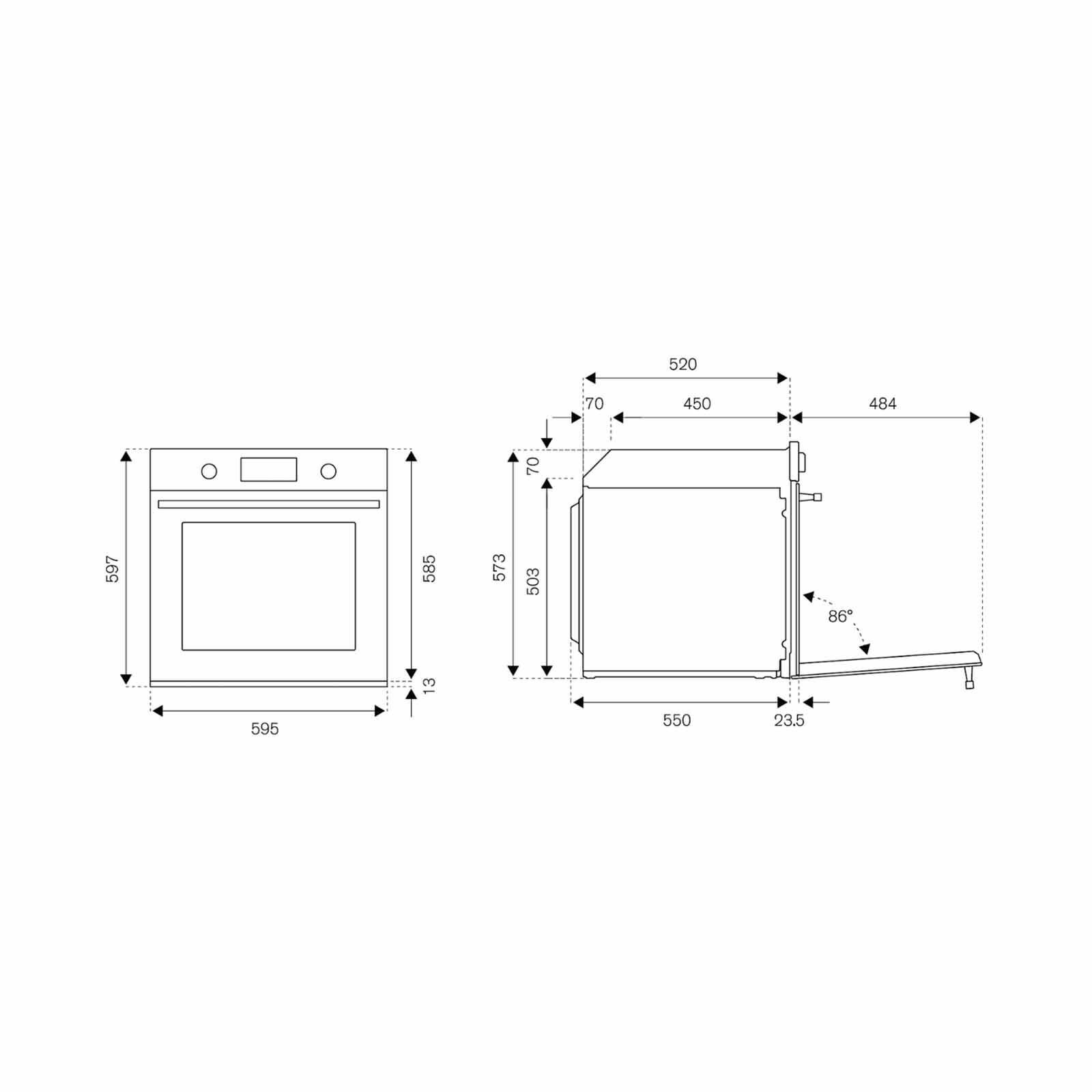 BERTAZZONI 60cm Build-in Oven (exclude Installation) F609HEREKTAG-image 5