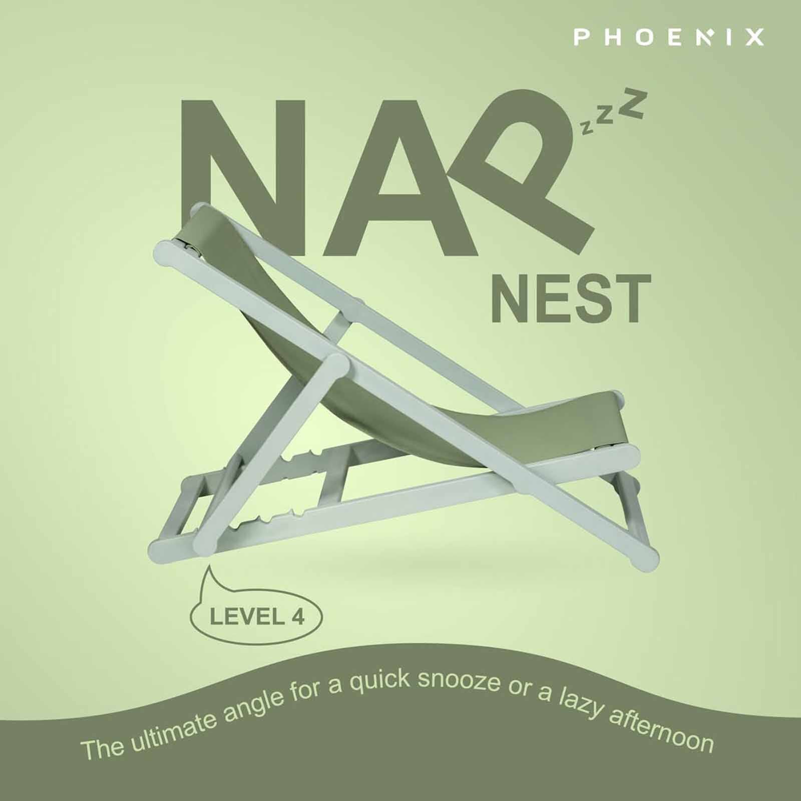 PHOENIX Nap Hammock Foldable Chair Green Ipanema NAP-image 4