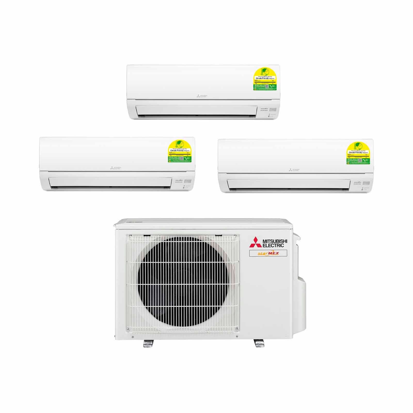 MITSELEC Mitsubishi Starmex 33k Condenser System 3 (9000btu X 2, 20000btu X 1) MXY-4H33VG+MSXY-FP10VG-SG3 X 2/MSXY-FP20VG-SG3-image 1