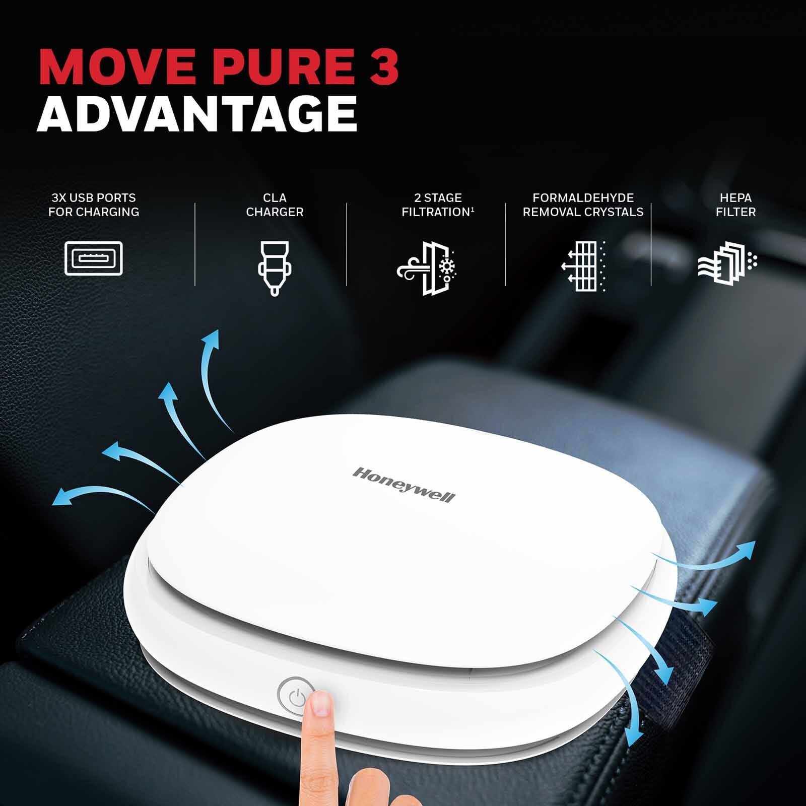 HONEYWELL Move Pure 3 Car Air Purifier HC000024/AP/PURE3-image 3