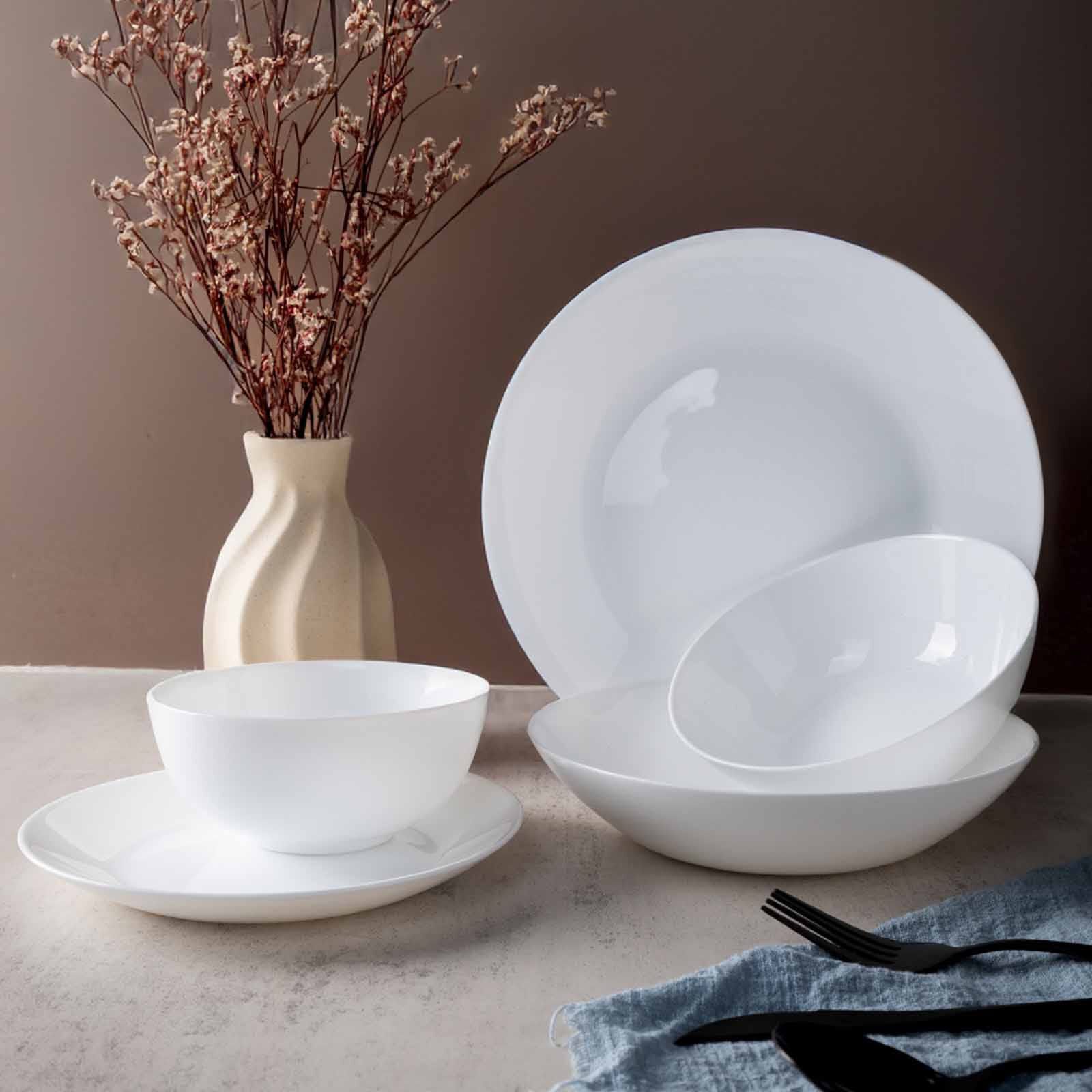 LA GOURMET Pearl Luxe 10pcs Dinner Set - White LGPAL429278
