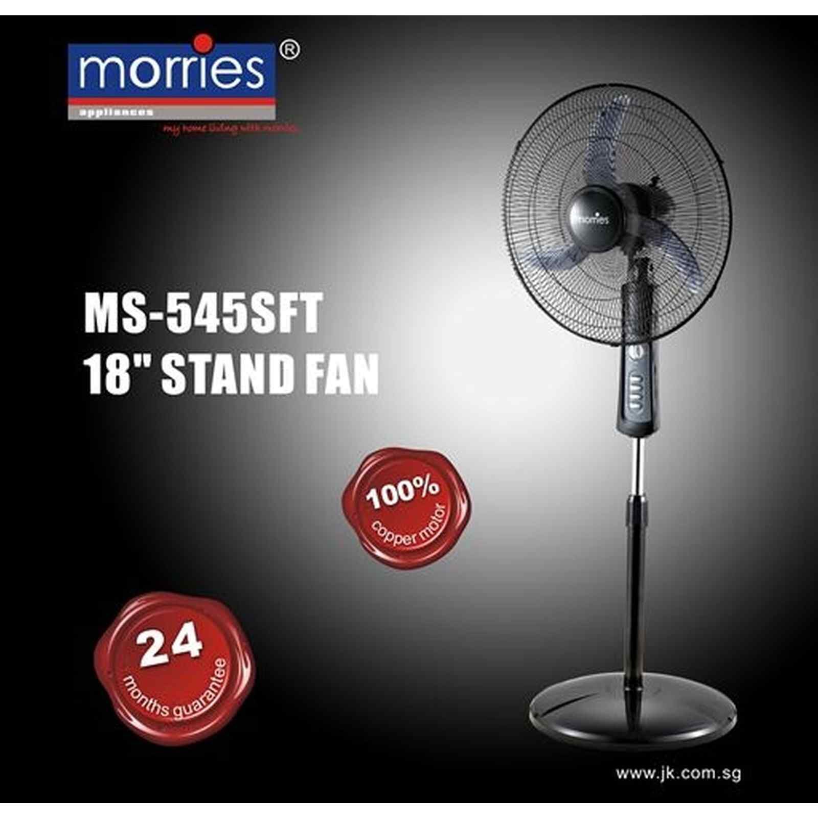 MORRIES 18 In Stand Fan-black MS-545SFT-image 2