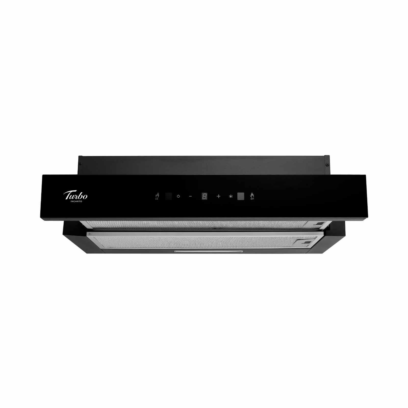 TURBO 90cm Telescopic Hood - Black (exclude Installation) TAL500-90BK-image 1