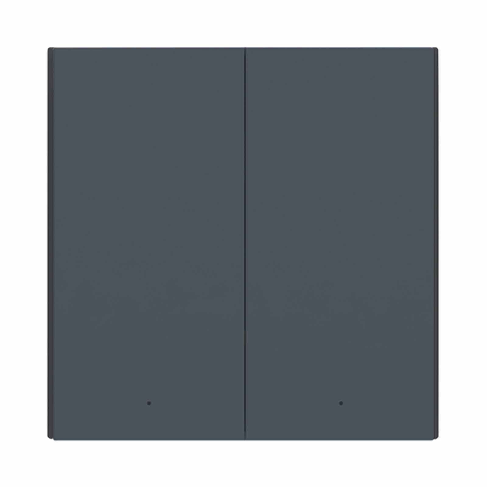 AQARA Wall Switch H1 (double Rocker, With Neutral) Grey WALL SWITCH H1 (DOUBLE ROCKER WITH NEUTRAL)-image 1