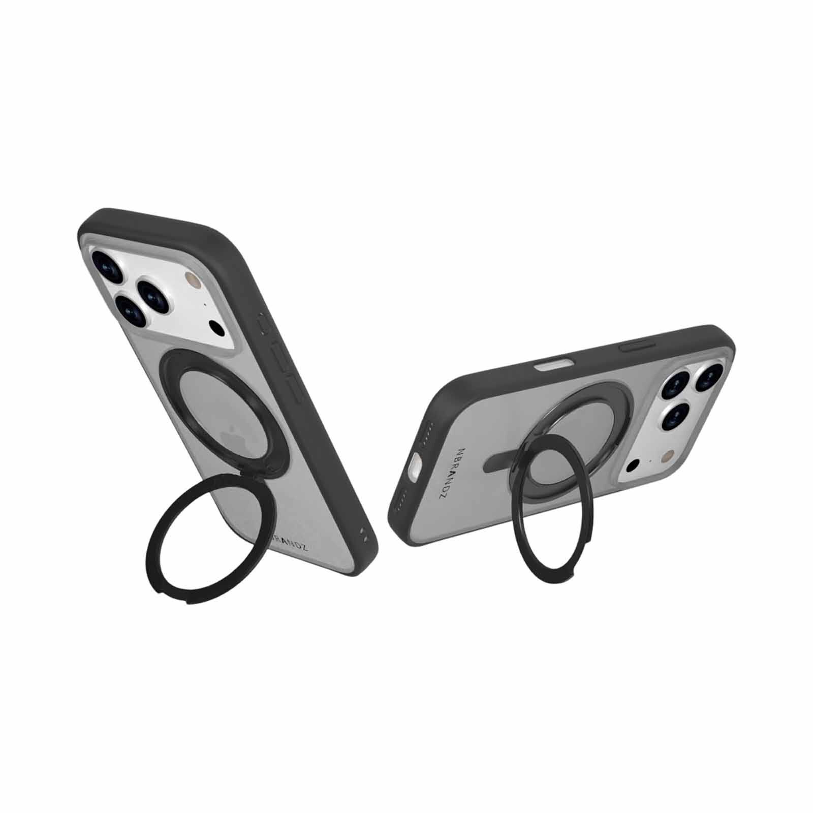 N.BRANDZ Mag360 Touch 360 Rotation Protective Case For Iphone 17 Pro-mattblack N-MAG360-IP17P-MB-image 3