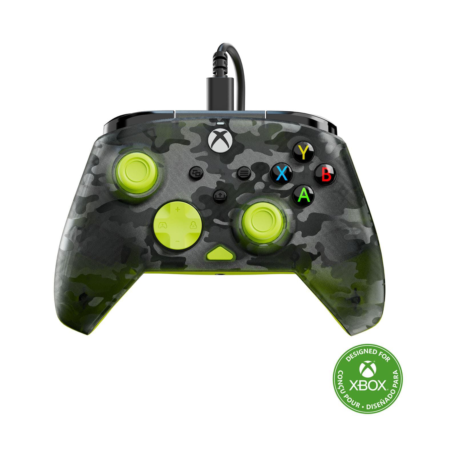 TURTLEBEAC Rematch Core Wired Controller (xbox/pc) - Camo Black & Yellow TBC-2001-75
