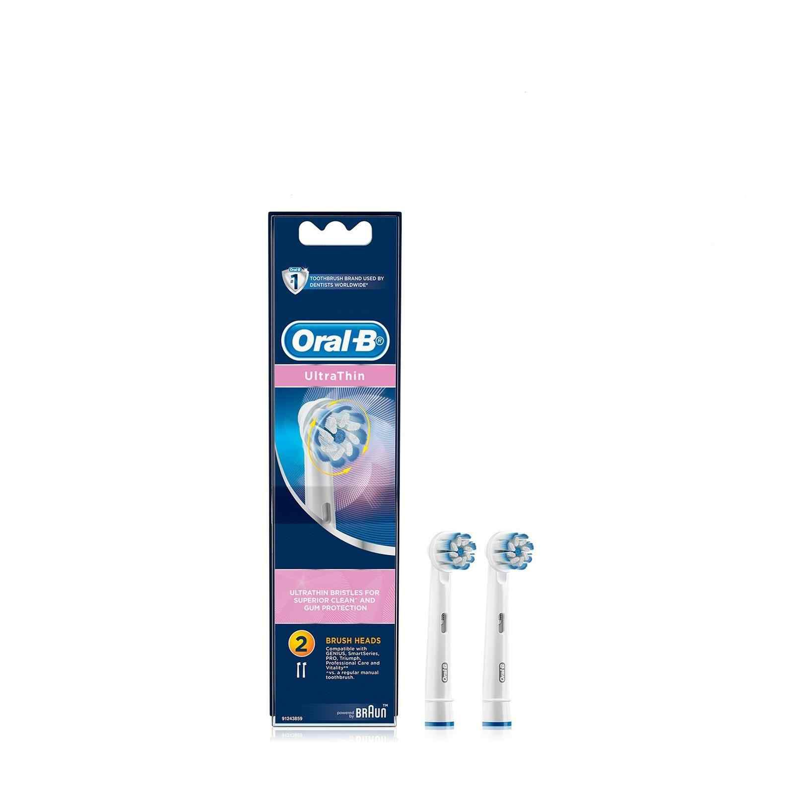 ORAL-B Powered By Braun&trade; Ultrathin Brush Heads (2pcs) EB 60-2