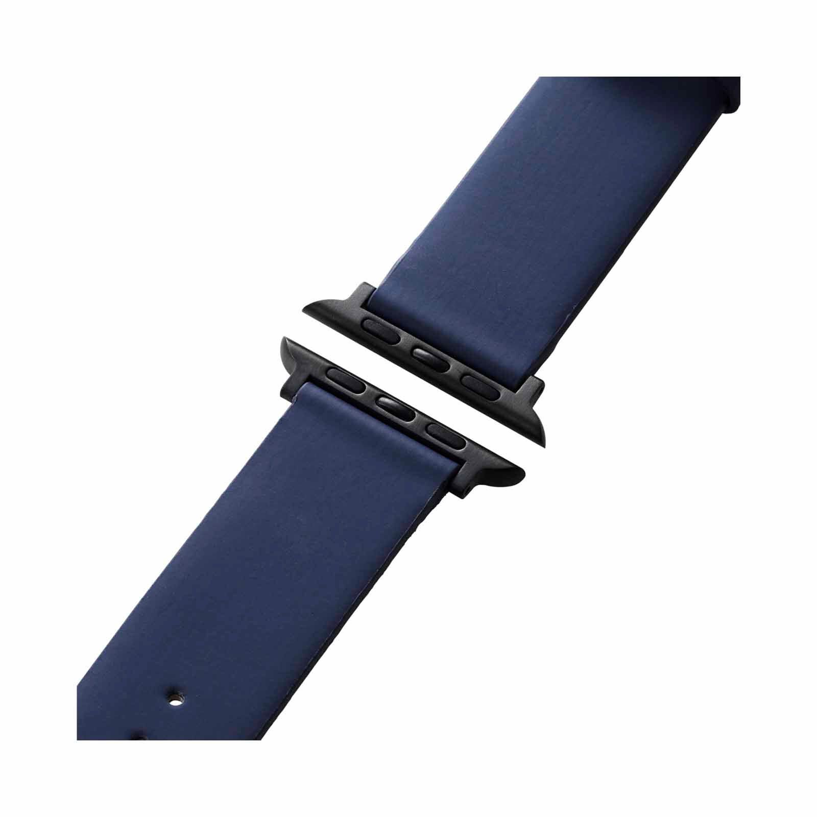 ELECOM Soft Leather Apple Watch Band 49/45/44/42mm (navy) AW-45BDLNV-image 2