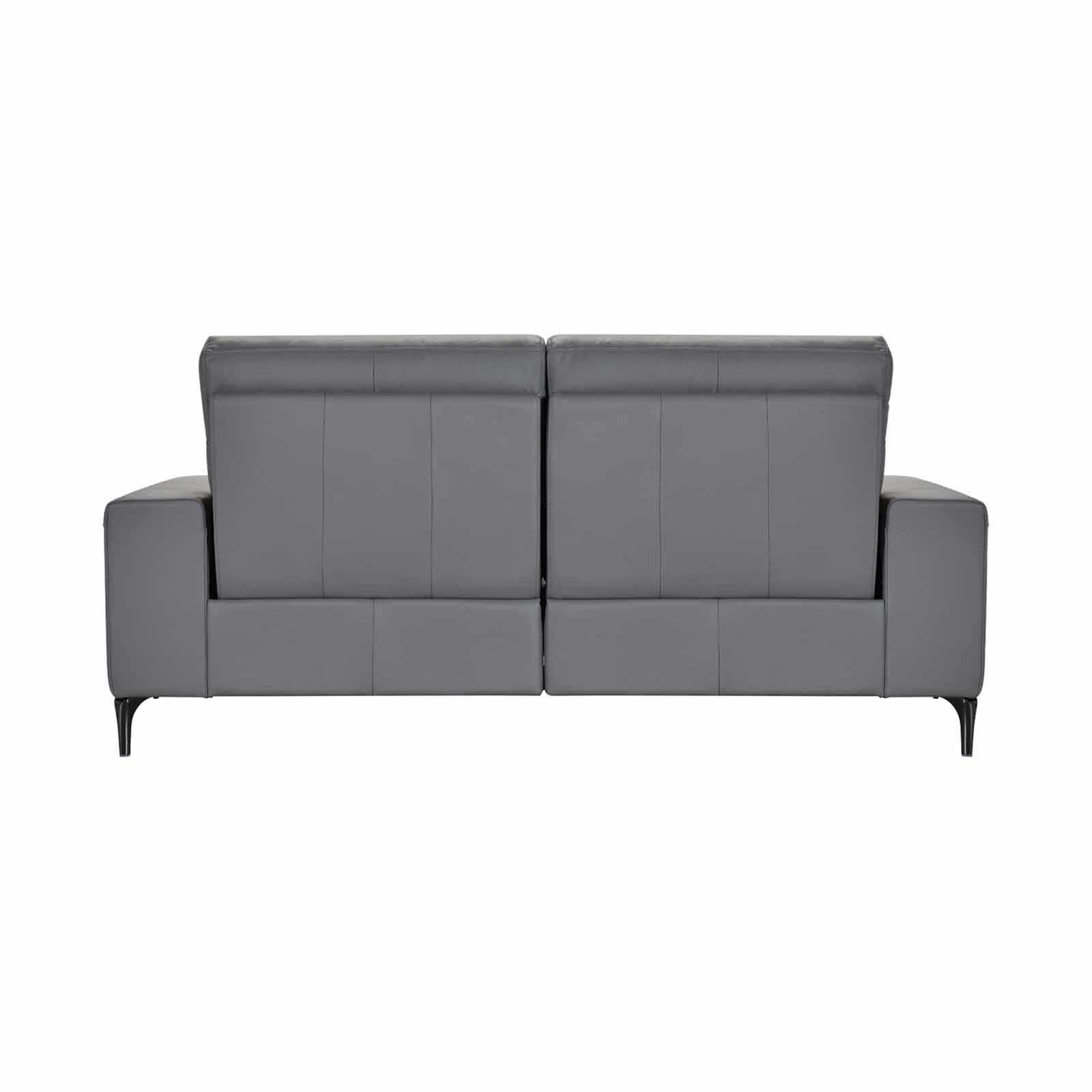 MUZE 3rr-e Seater (fl)w Storage C10 Grey Full Leather Sofa VANNA-image 7