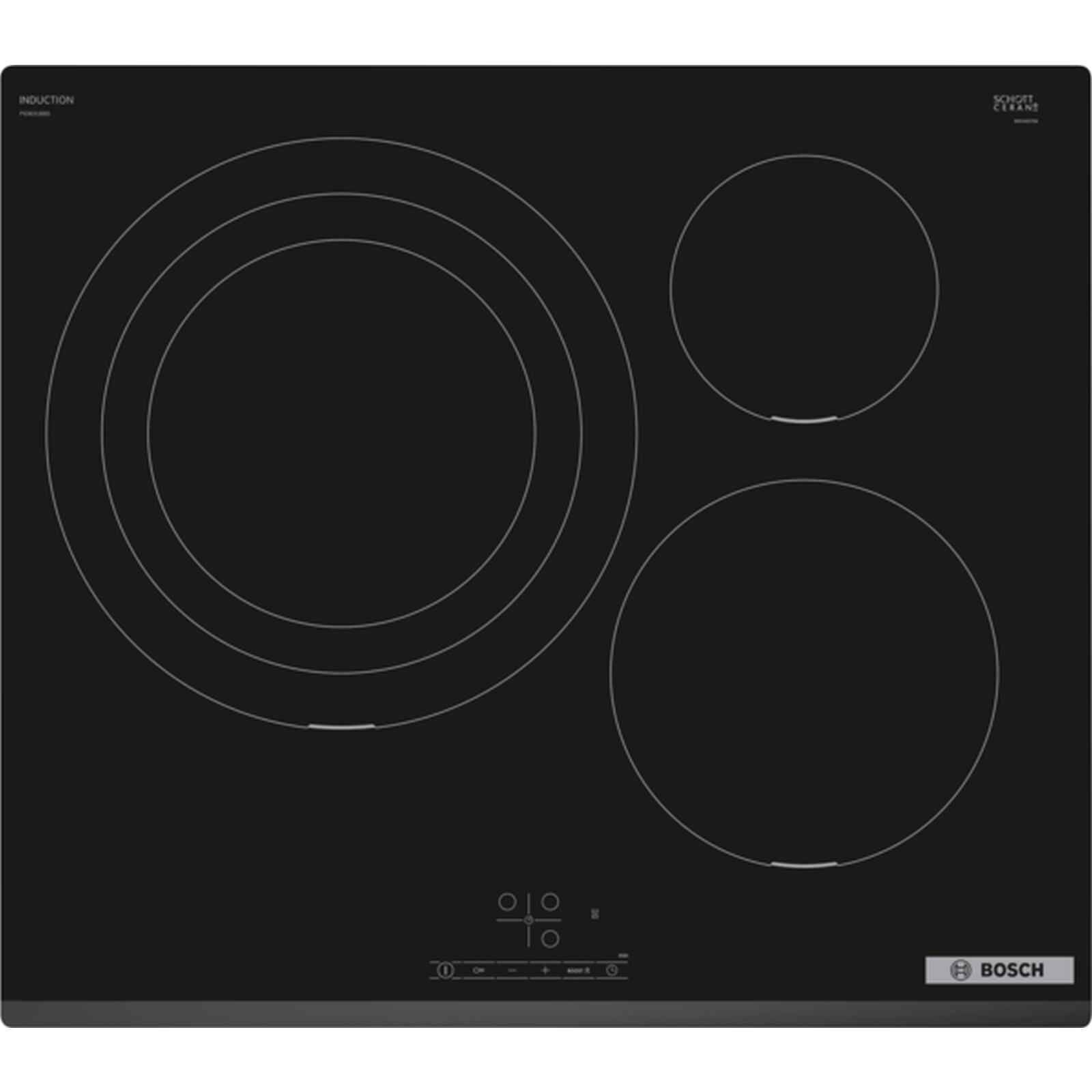 BOSCH Induction Hob 3 Burners 60cm (exclude Installation) PID631BB5E