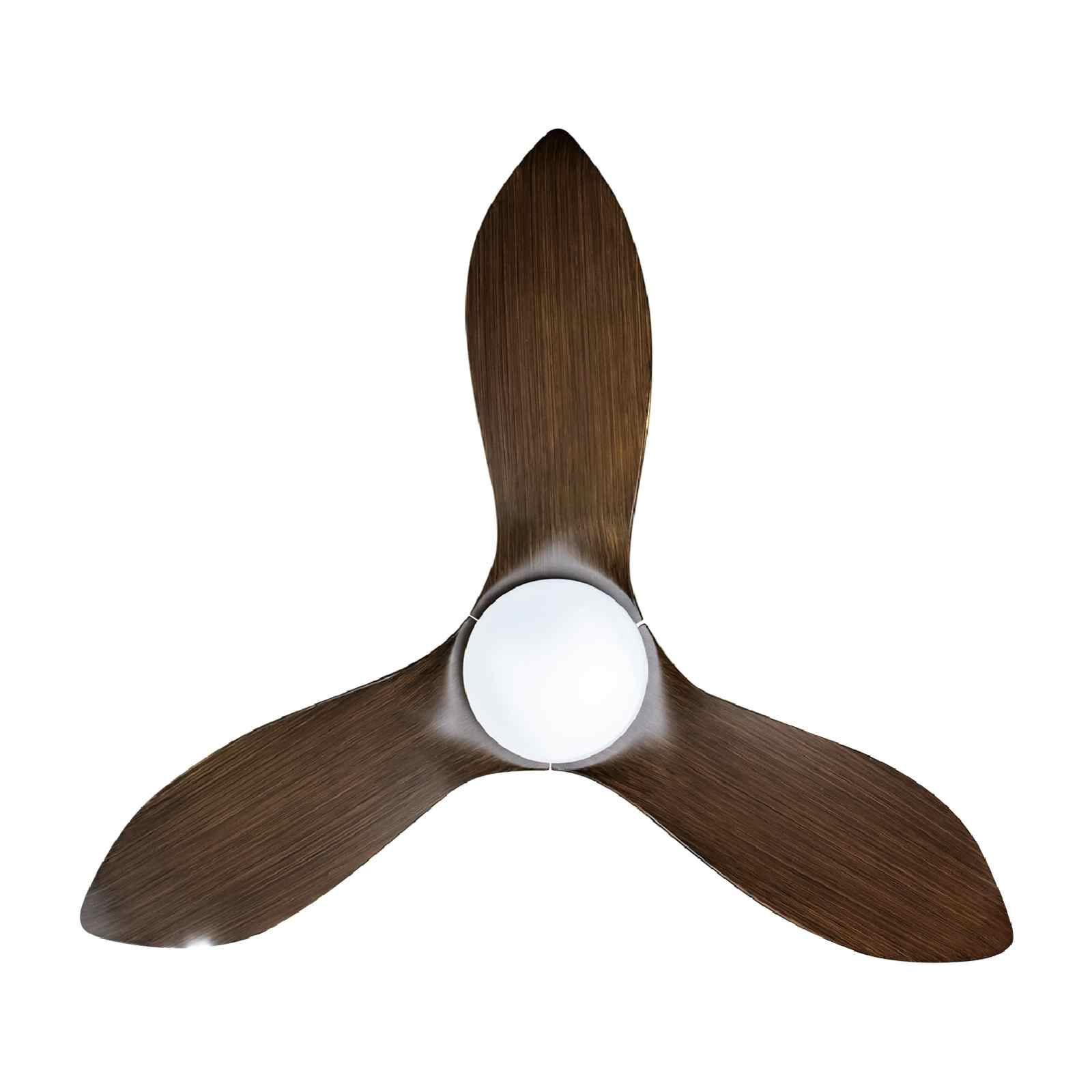 D'FAN 46 In Dc Ceiling Fan With Led Light (grey/wood) SPACE46-WD/GY-image 5