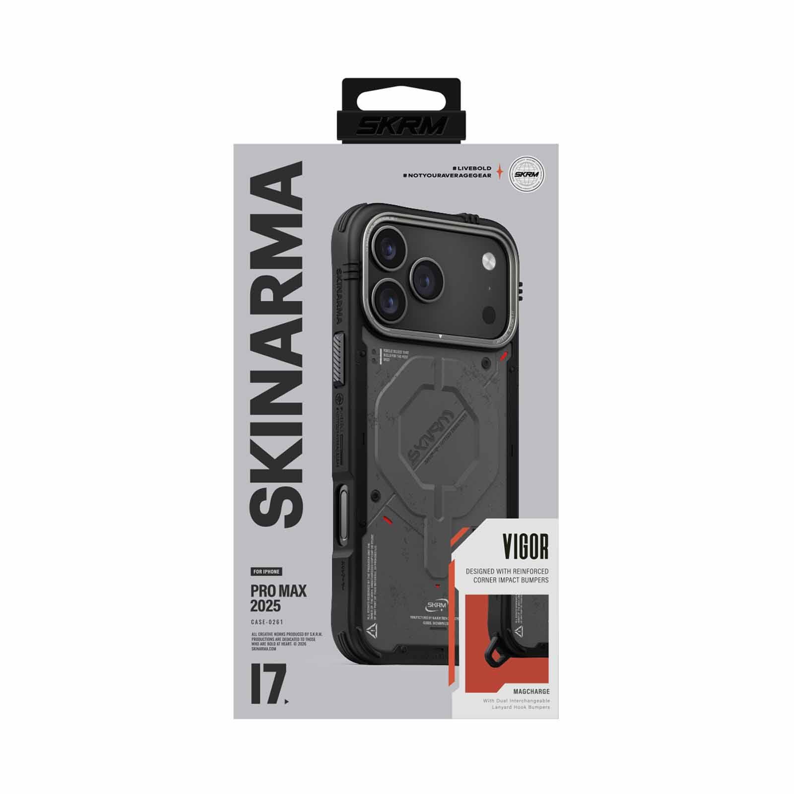 SKINARMA Iphone 17 Pro Max (2025) 6.9" Vigor (mag-charge) SK-2025IPP6.9-VGR-CHAR