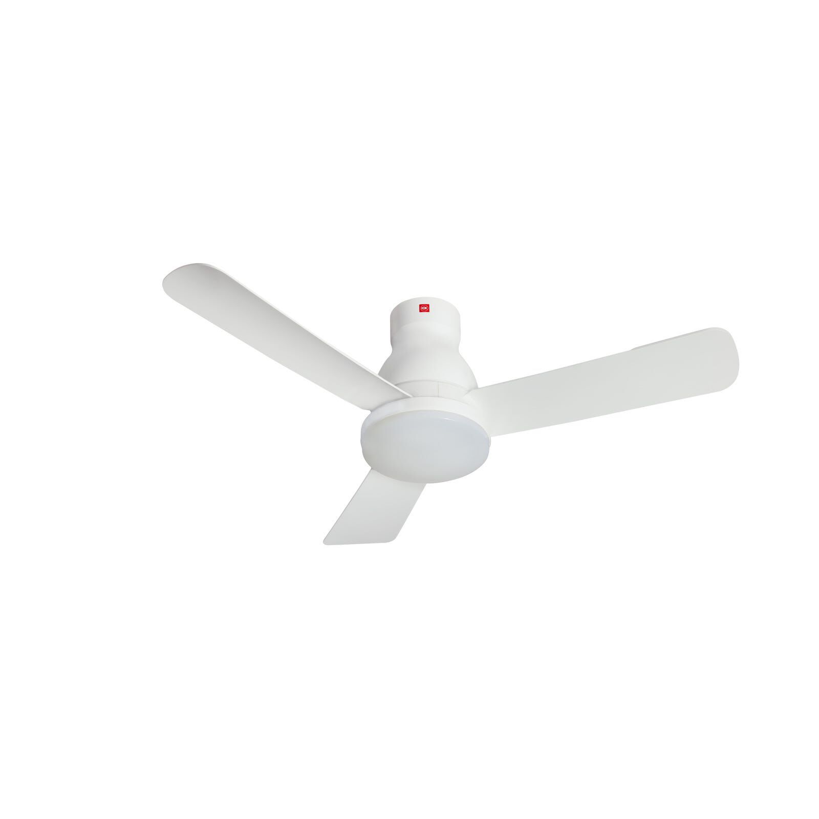 KDK 48 In Dc Ceiling Fan With Led Light (white) U48FP(WH)