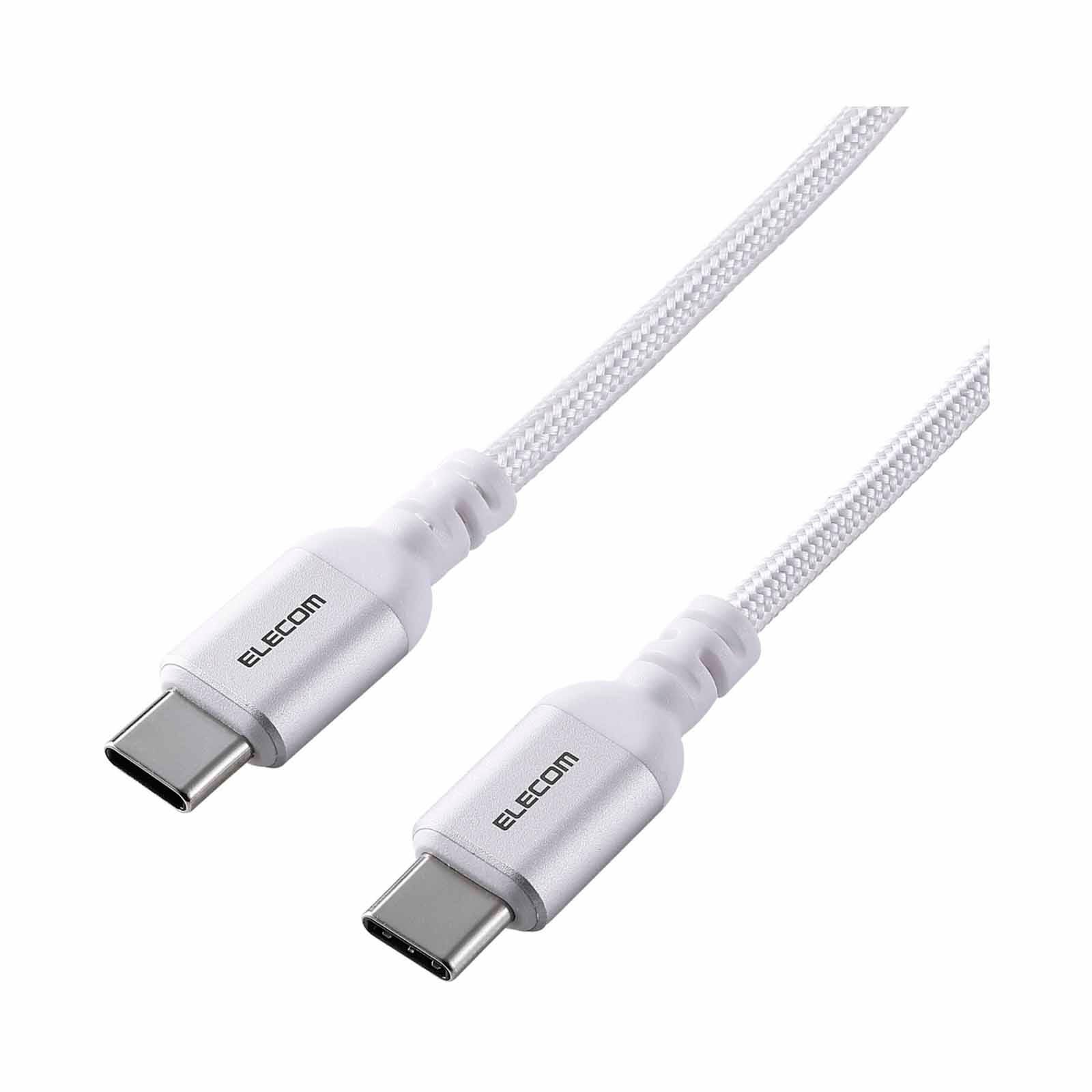 ELECOM Usb C-c Cable 100w 2m MPA-CCASAN20WH-image 1