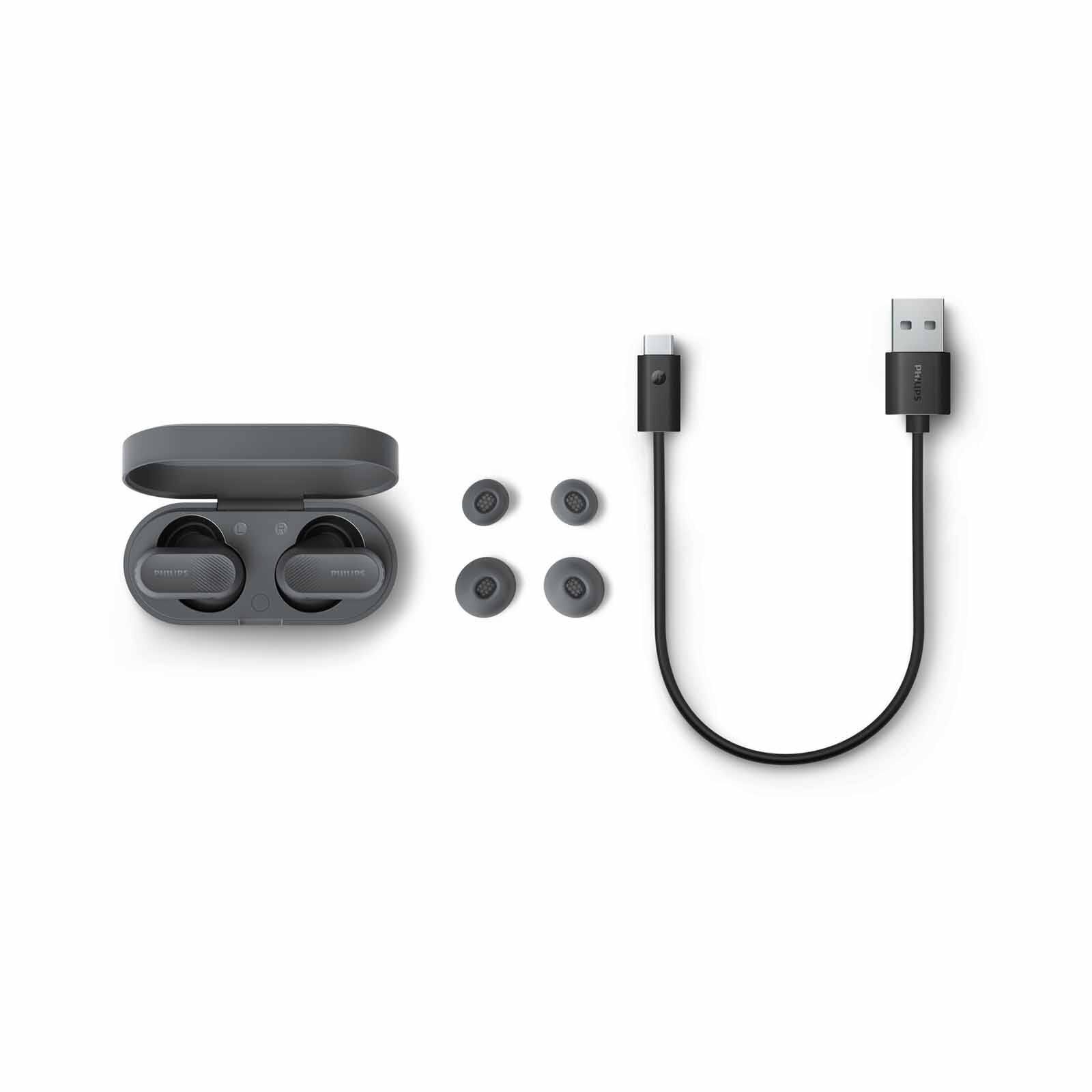 PHILIPS In-ear True Wireless Headphones With Anc Pro - Grey TAT3509GY/97-image 6
