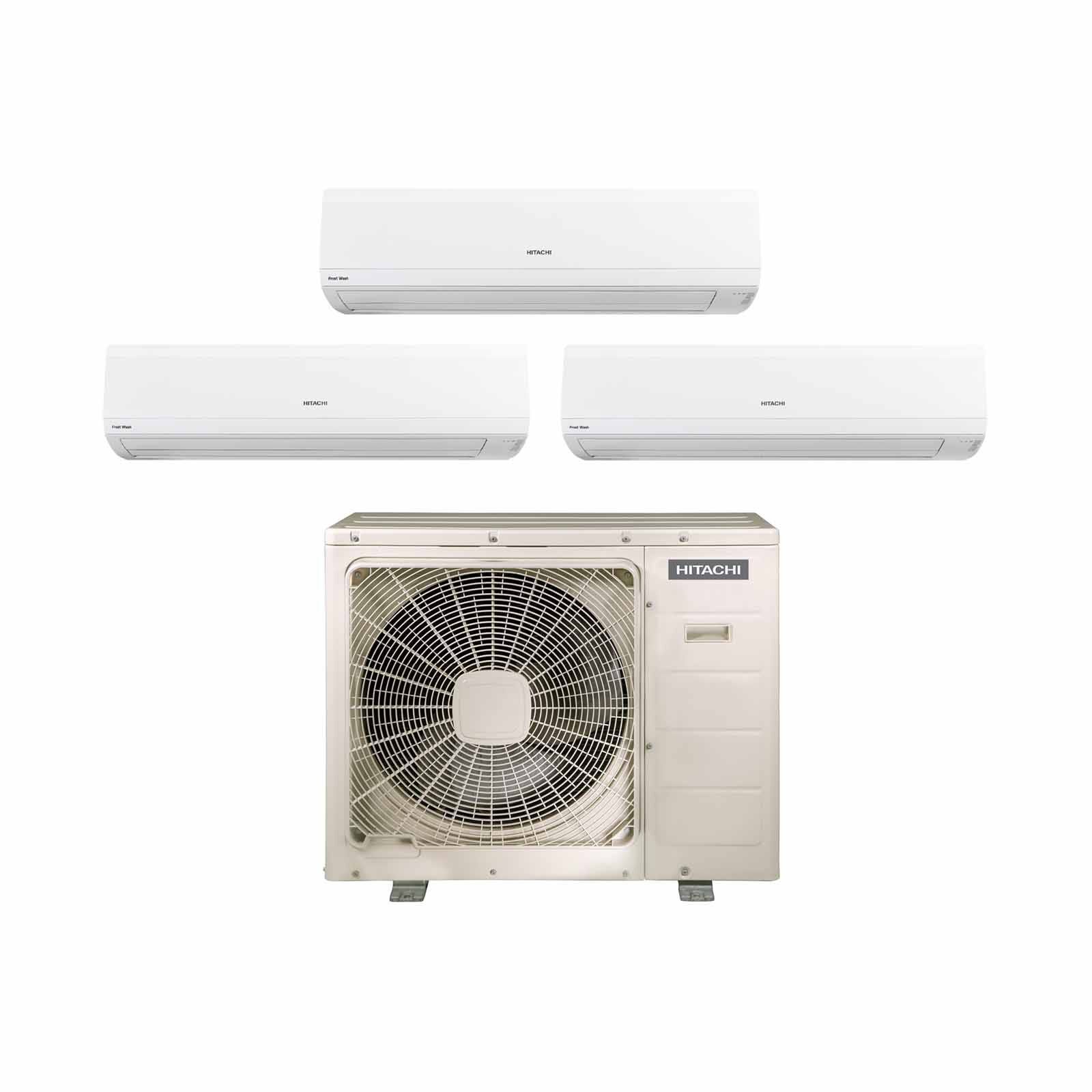 HITACHI Hitachi 38k Condenser Frostwash System 3 (9000btu X 2, 24000btu X 1) RAM-Z38C4MS +RAK-ZJ10CMS X 2/RAK-ZJ24CMS-image 1