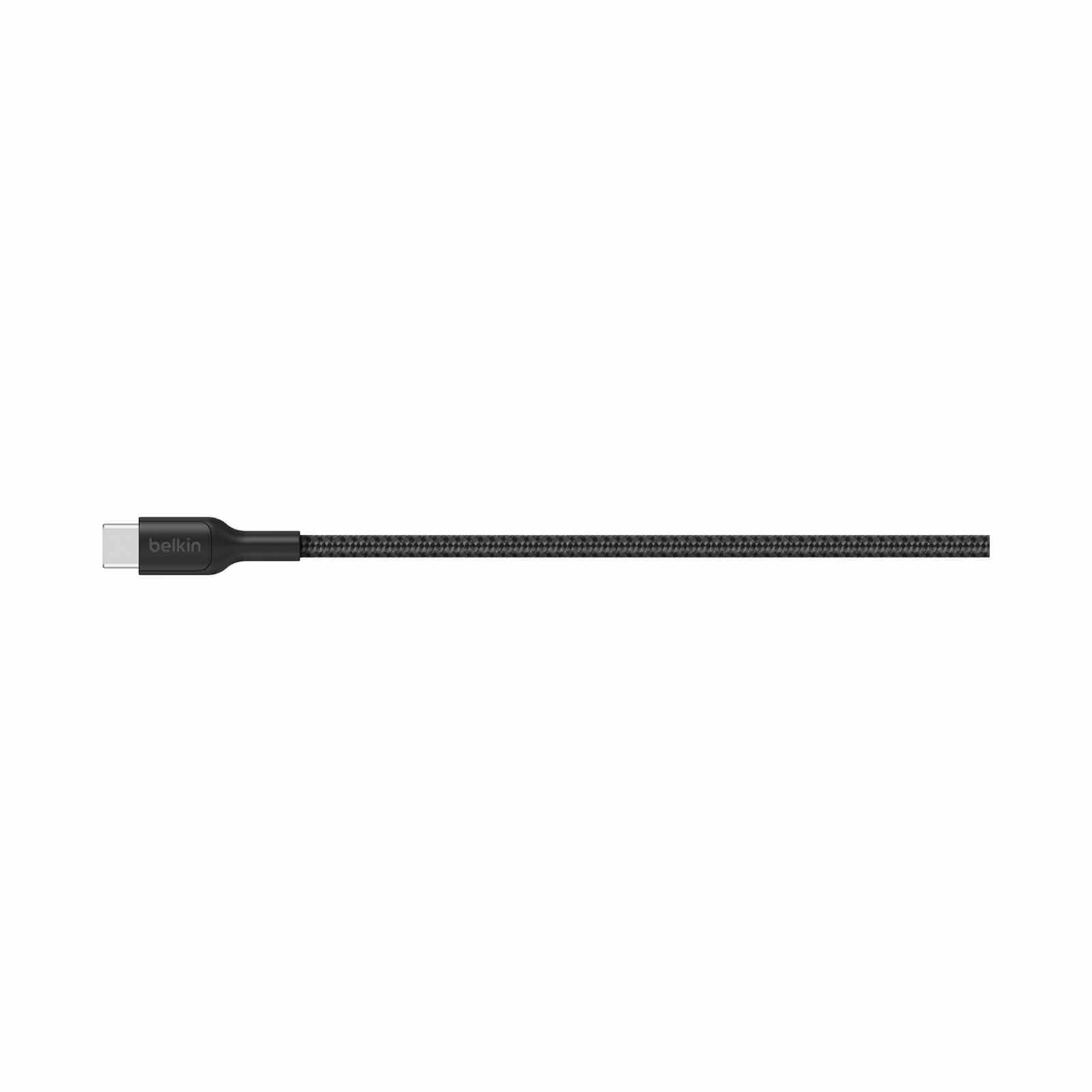 BELKIN Usb-a - Usb-c Cable 2.0, Braided Pcr, 2m, Black CAB022FQ2MBK-image 4