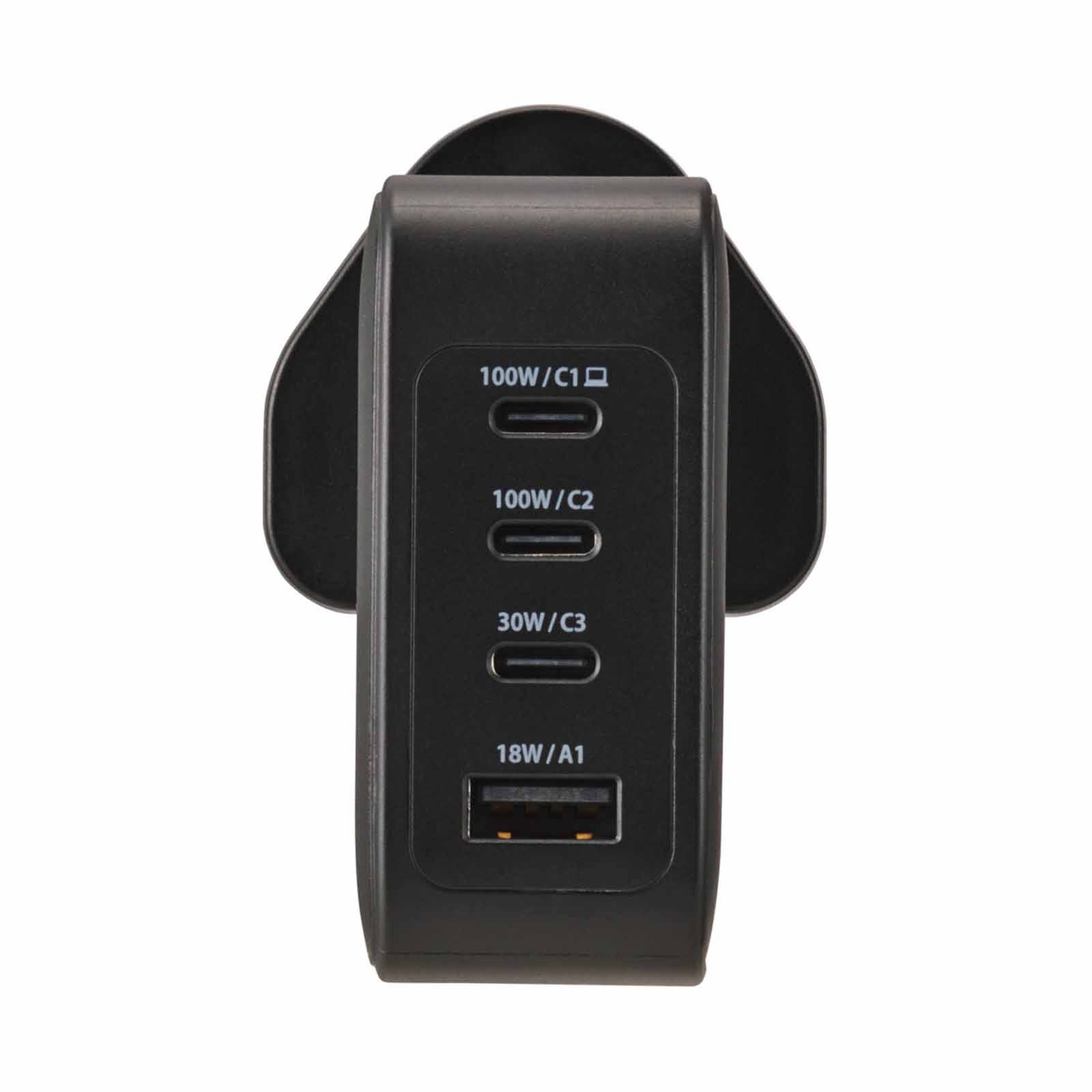 ELECOM 100w Pd Wall Charger C-3port A-1port MPA-ACAS01BFBK-image 4