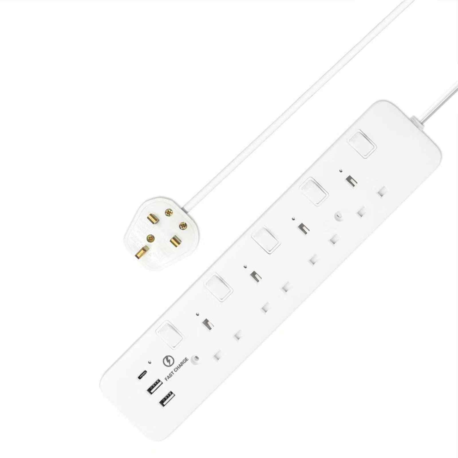 MORRIES 4 Way (3m) Extension Cord MS4W2U1C/3M-image 1