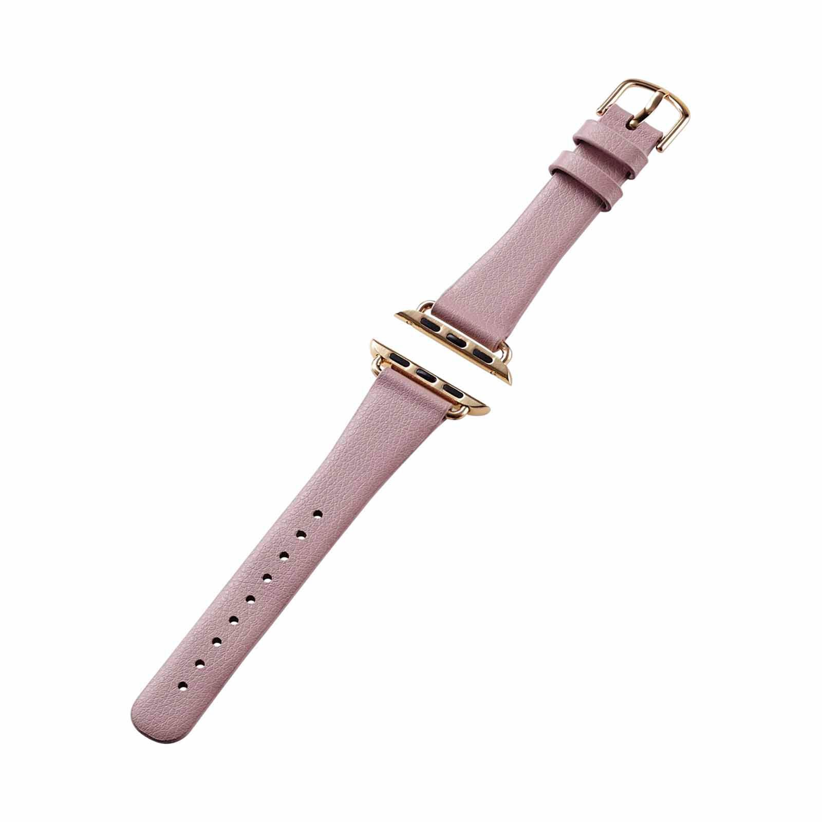 ELECOM Slim Soft Leather Apple Watch Band 41/40/38mm (pink) AW-41BDLJPN