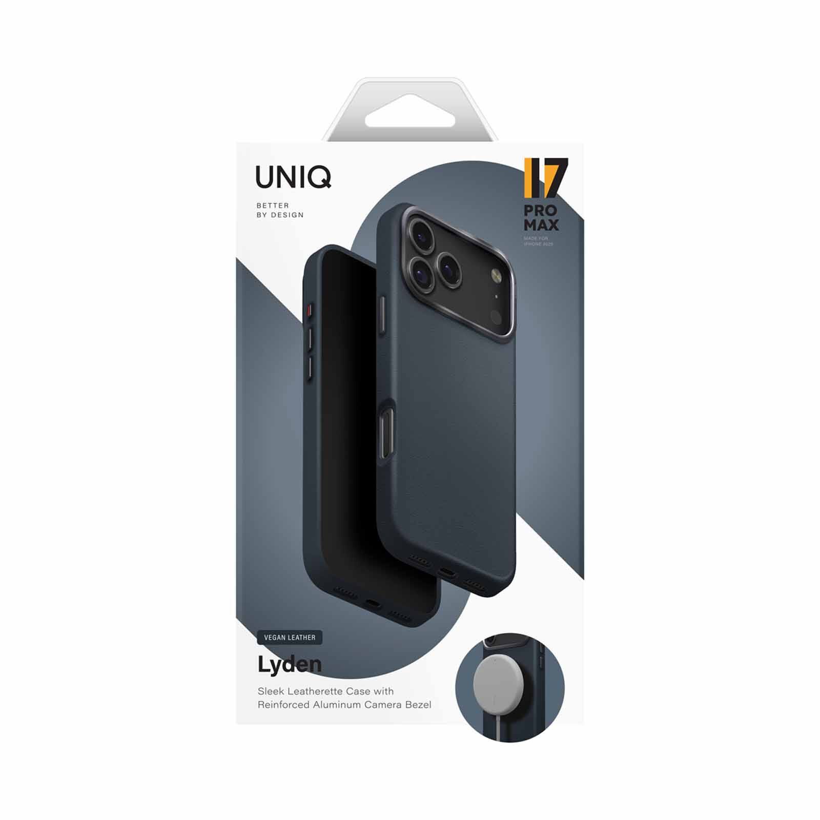 UNIQ Hybrid Iphone 17 Pro Max (2025) 6.9 Magclick Charging Lyden - Ash Blue UNIQ-IP6.9P(2025)-LYDMABLU-image 1