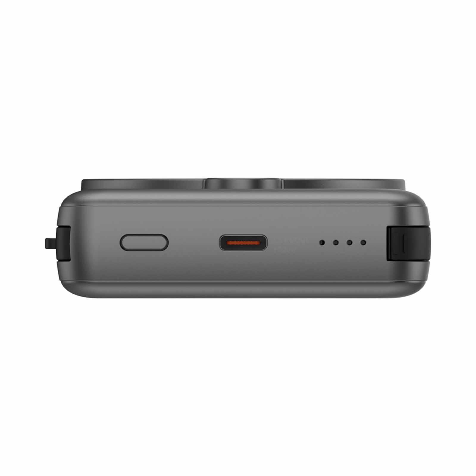 ENERGEA Magpac Pro Plus, 10000mah Magsafe Compatible Qi2 Power Bank With Built-in Cable And Stand - Gunmetal MP-PROPLUS-GUN-image 3