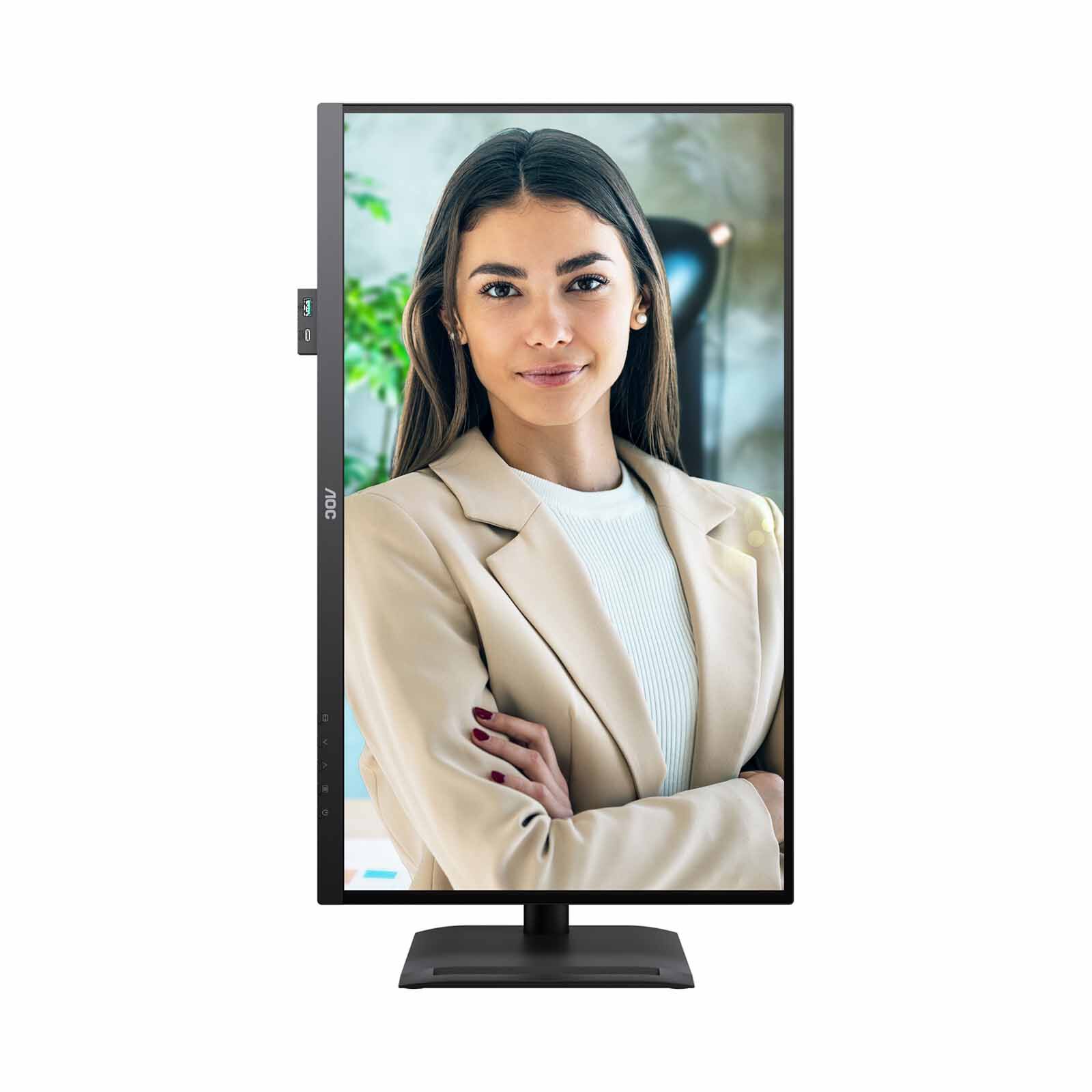 AOC 27in Ips Uhd 60hz Usb-c Pd96w With Adjustable Stand Monitor U27P4C-image 4
