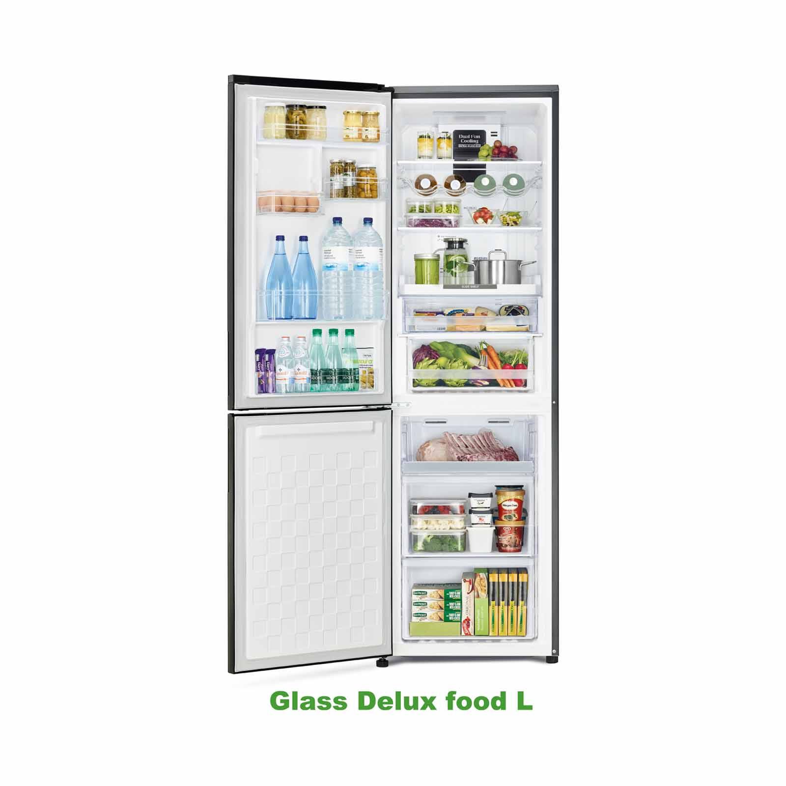 HITACHI Bottom Mount Fridge (330l) Glass Black R-BG415P6MSX-5 - GBK-image 4