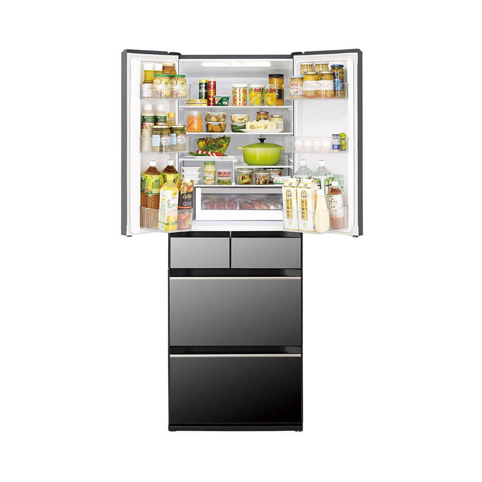HITACHI 6 Dr Fridge (366l) R-HV480NS-X-image 2