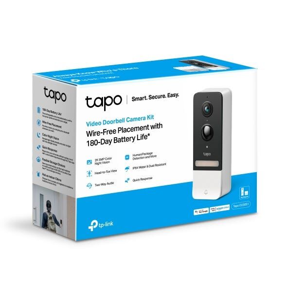 TP LINK Smart Video Doorbell Camera Kit TPL-TAPO-D230S1-image 4