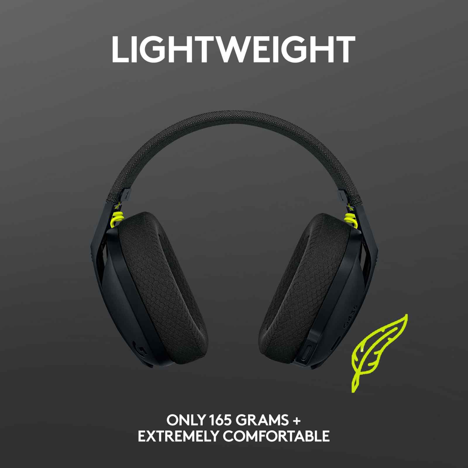 LOGITECH G435 Wireless Gaming Headset Black 981-001051-image 13
