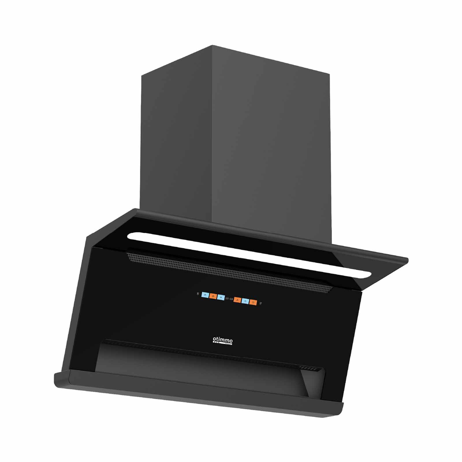 OTIMMO L-arc Shape Chimney Hood - Matt Black (90cm) (exclude Installation) ECH9106F-image 2