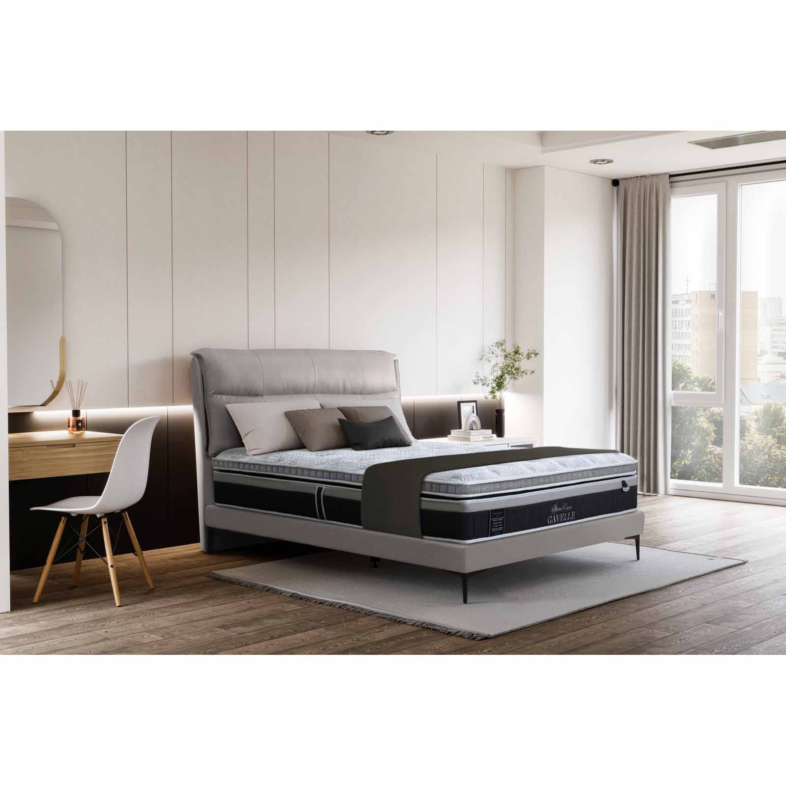 MAXCOIL King Size Mattress + Storage Bed SPINECARE GAVELLE-image 6