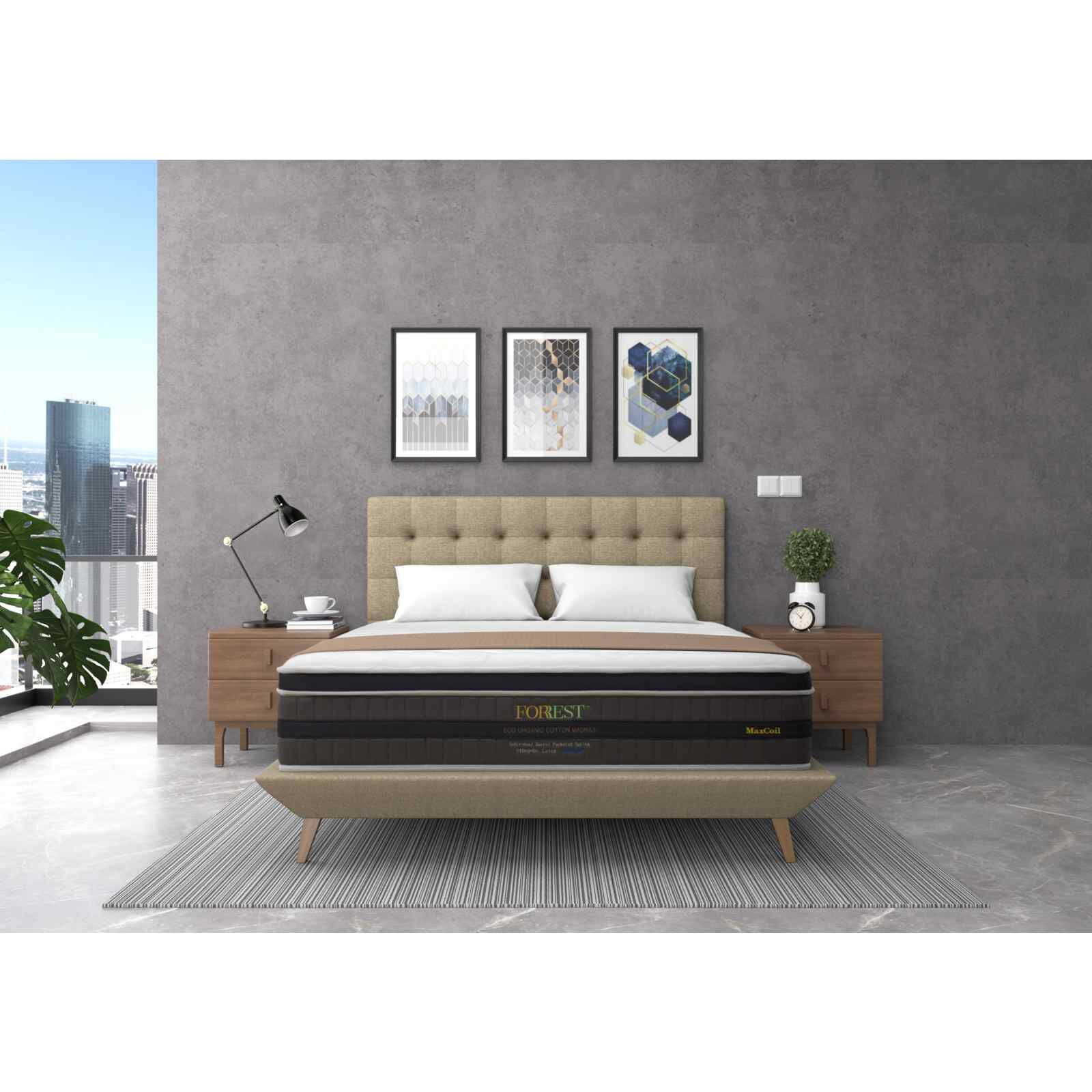 MAXCOIL King Size Mattress ECO ORGANIC COTTON MADRAS-image 4