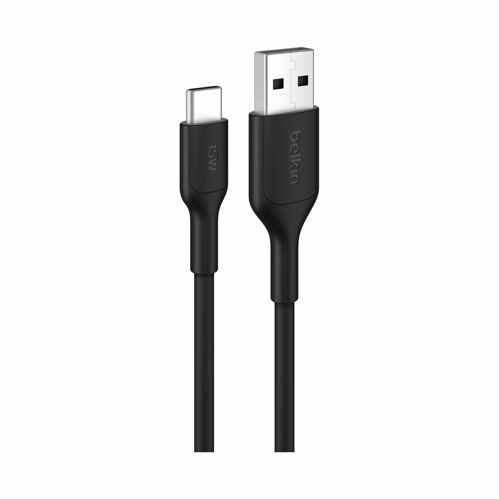 BELKIN Usb-a - Usb-c Cable 2.0, Pcr, 1m, Black CAB021FQ1MBK-image 1
