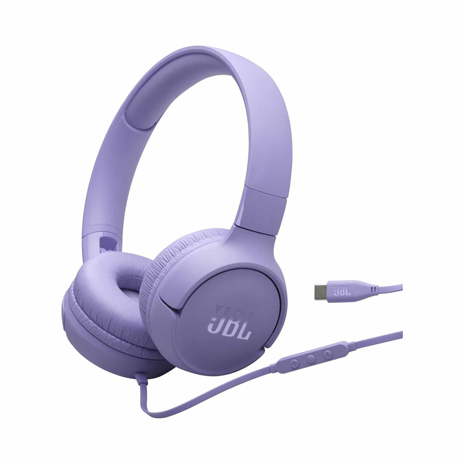 JBL Jbl Pure Bass Sound. High-resolution Audio Headphones TUNE 520C USB-C PURPLE-image 1