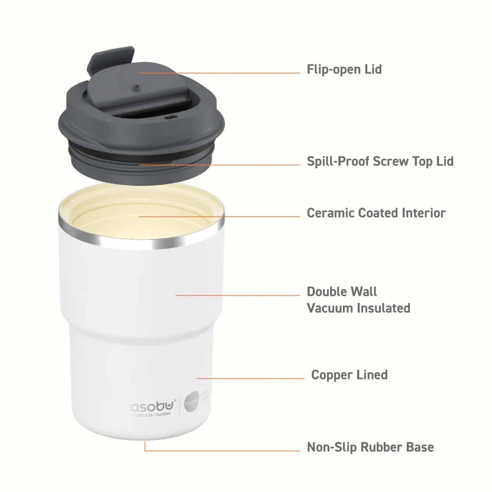 ASOBU Mini Pick-up Mug/cup White 360ml ABF52WH-image 3