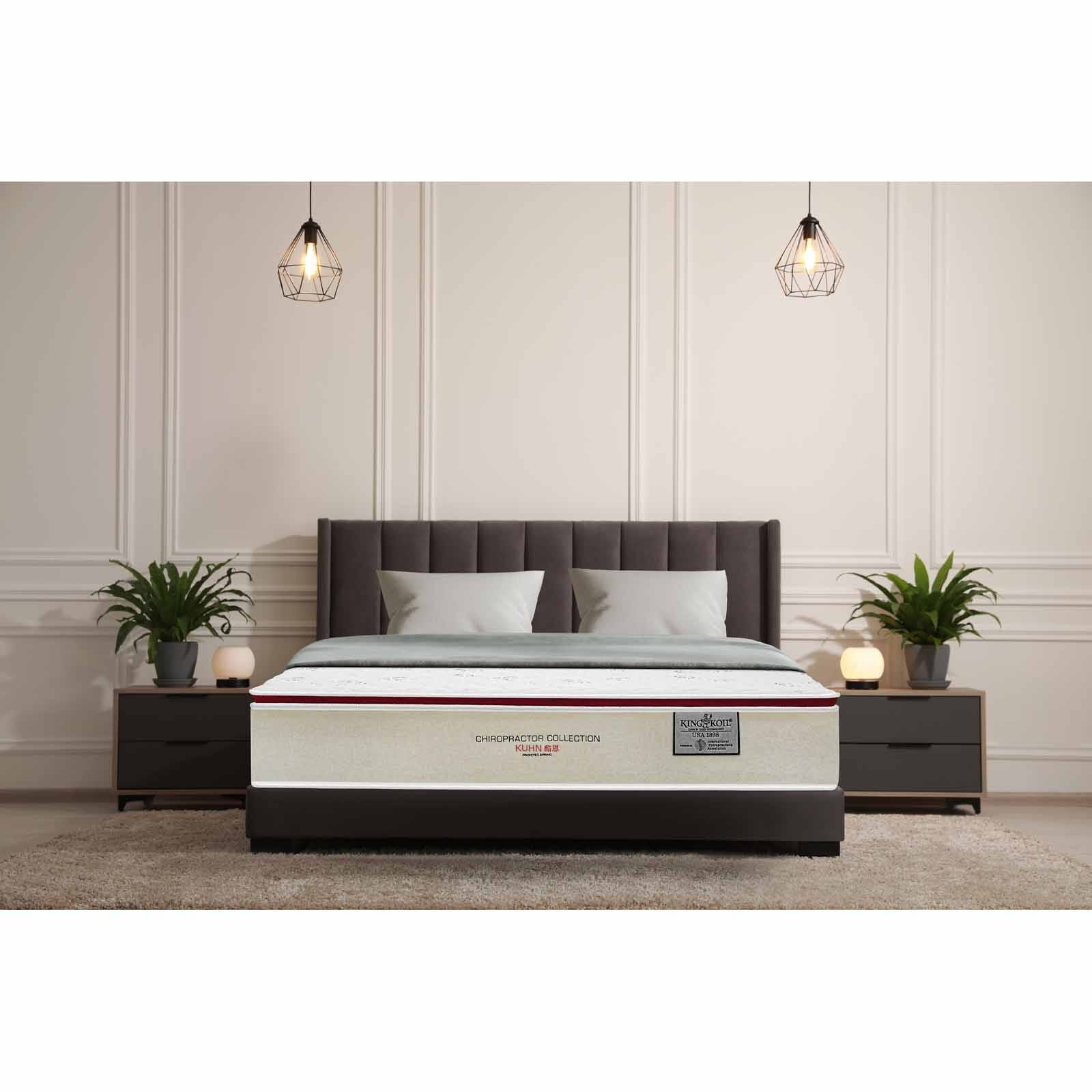 KINGKOIL Queen Size Mattress W/bedframe And Headboard CHIROPRACTOR COLLECTION KUHN-image 3