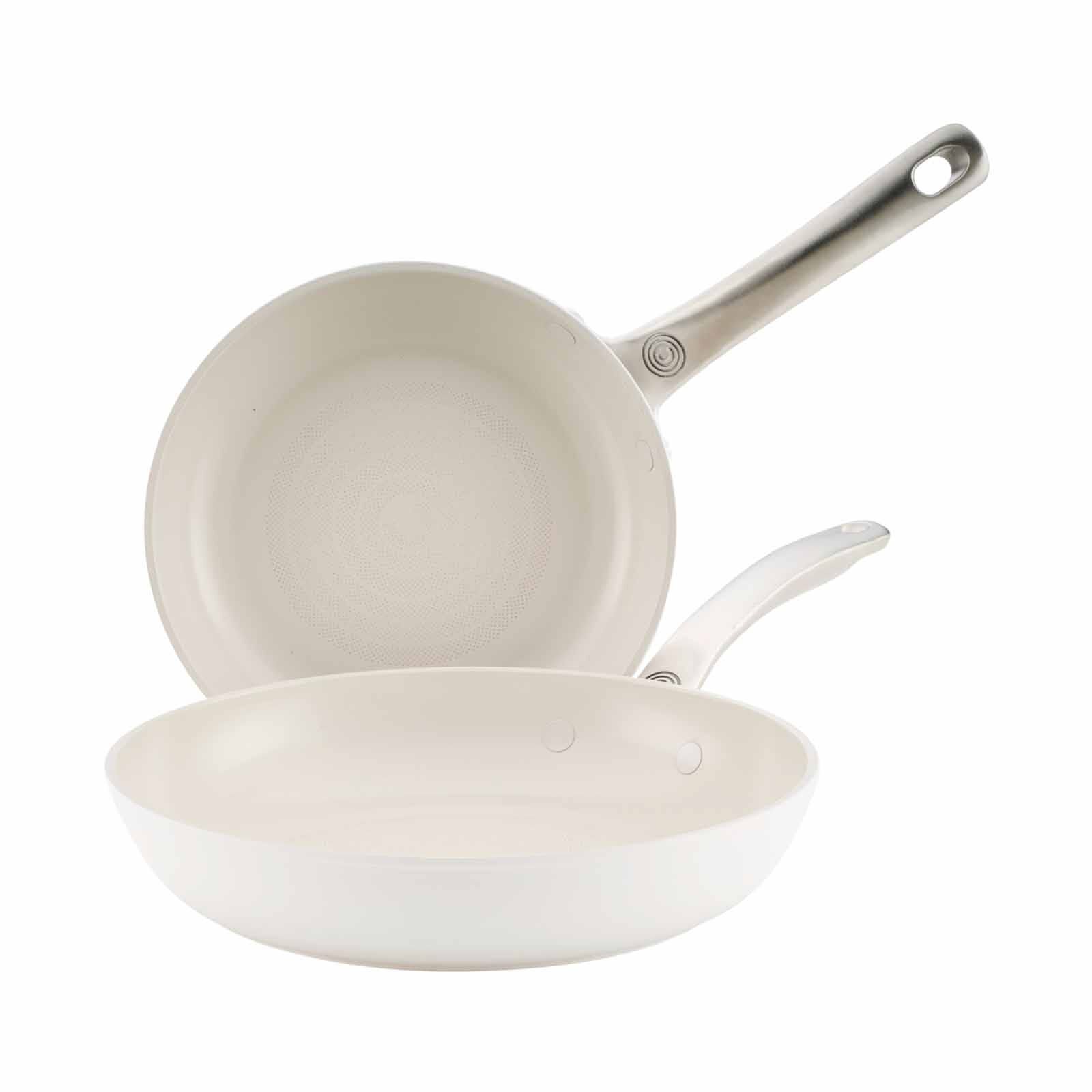 CIRCULON Halo With Laserdefense Ceramic Nonstick Frypan Twin Pack Set (20.3/25cm) - Pearl White 16152-image 1