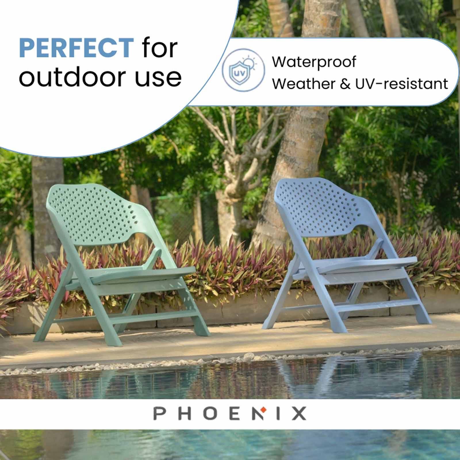 PHOENIX Cala Foldable Wide Chair Python Dark Green CALA-image 10