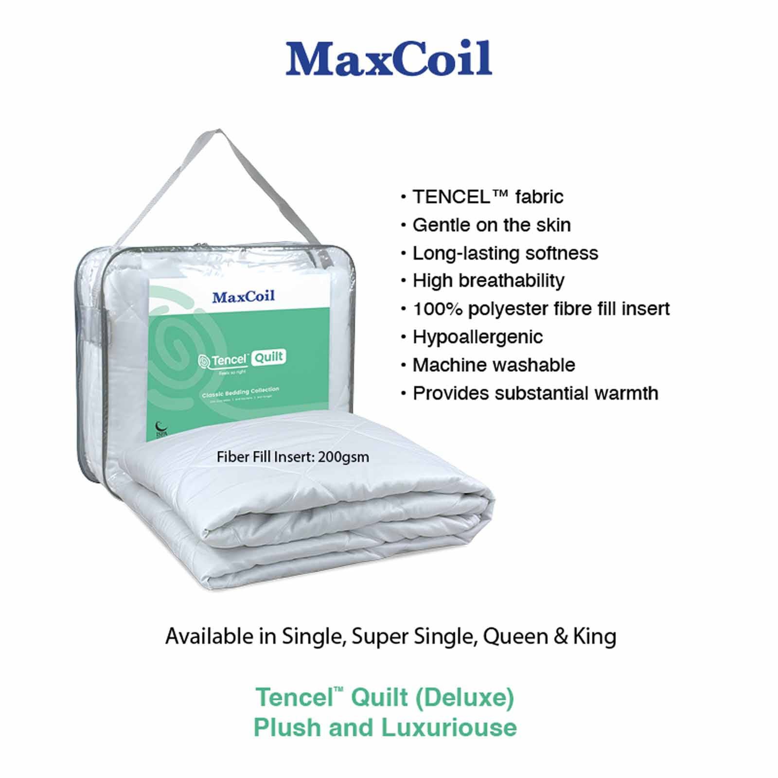 MAXCOIL Super Single Size Deluxe Tencel&trade; Quilt (200gsm) CLASSIC BEDDING TENCEL QUILT - DELUXE-image 2