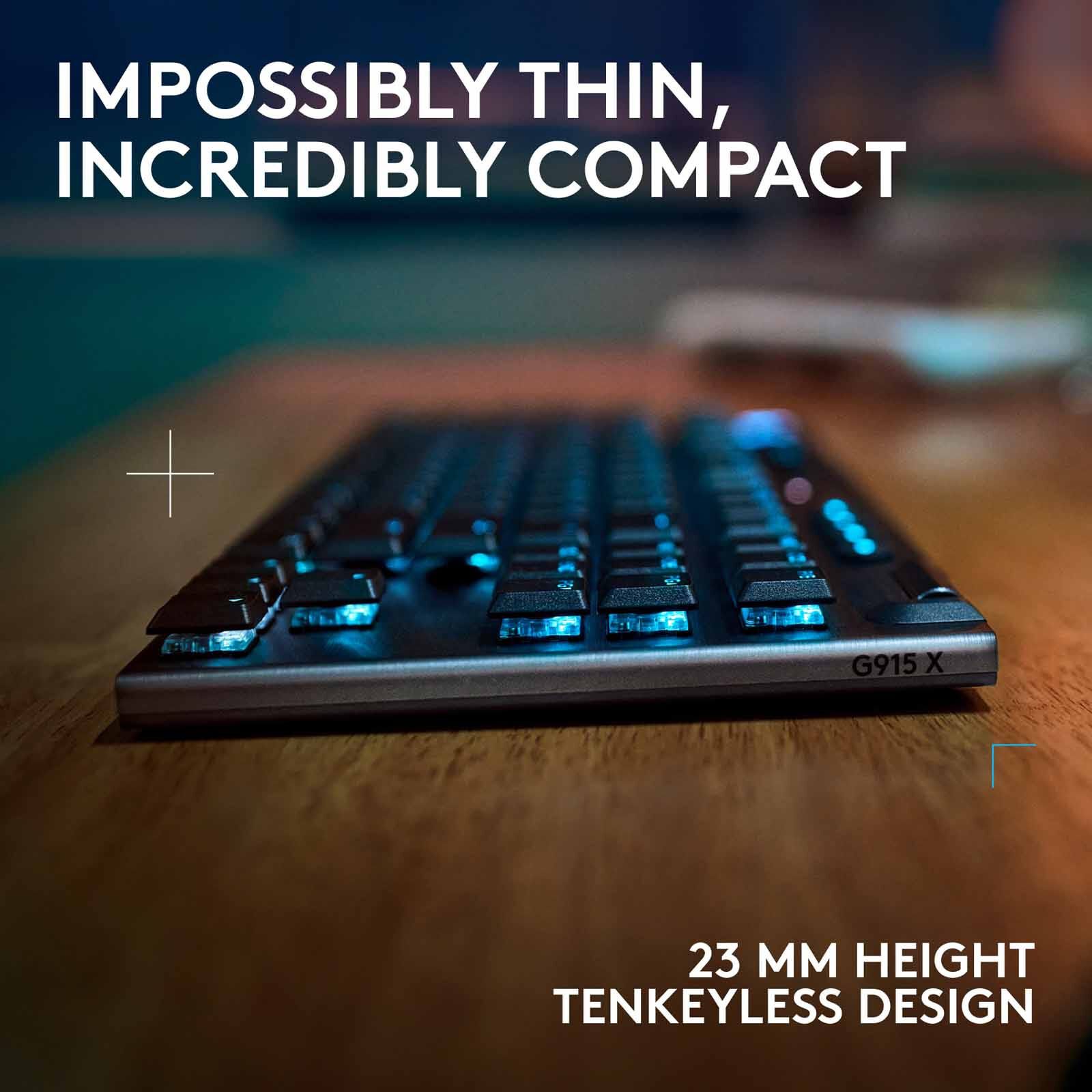 LOGITECH G915 X Lightspeed Tenkeyless Black Keyboard Gl-tactile 920-012726-image 10