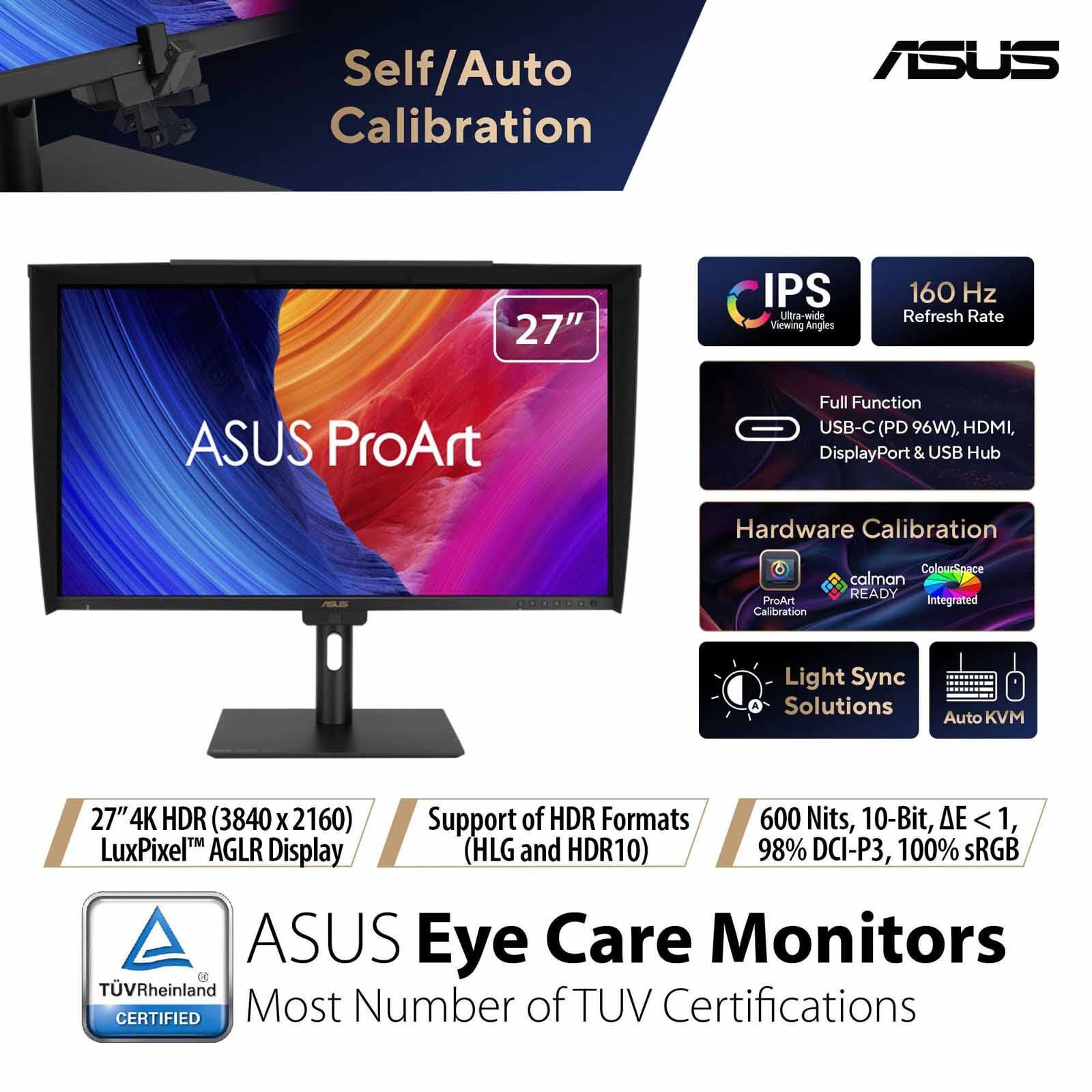 ASUS 27in Proart 4k 165hz Monitor PA27UCGE