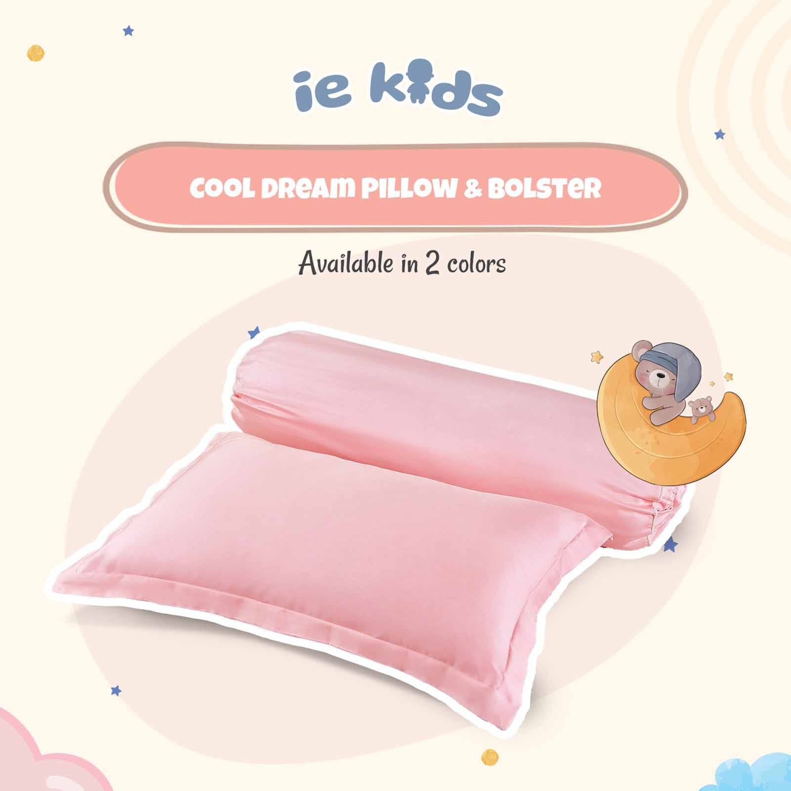 IE KIDS Ie Kids I Pillow + Bolster I Pink (oe) 7495 I PILLOW BOLSTER I PINK-image 1