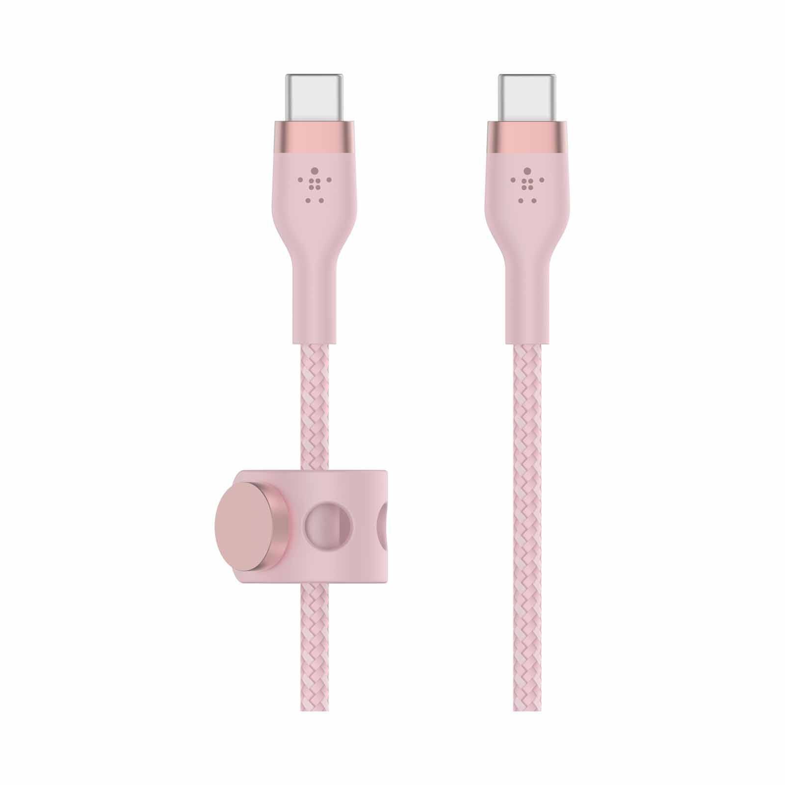 BELKIN Boostcharge Pro Flex Usb-c To Usb-c Cable 60w 1m Pink CAB011BT1MPK-image 4