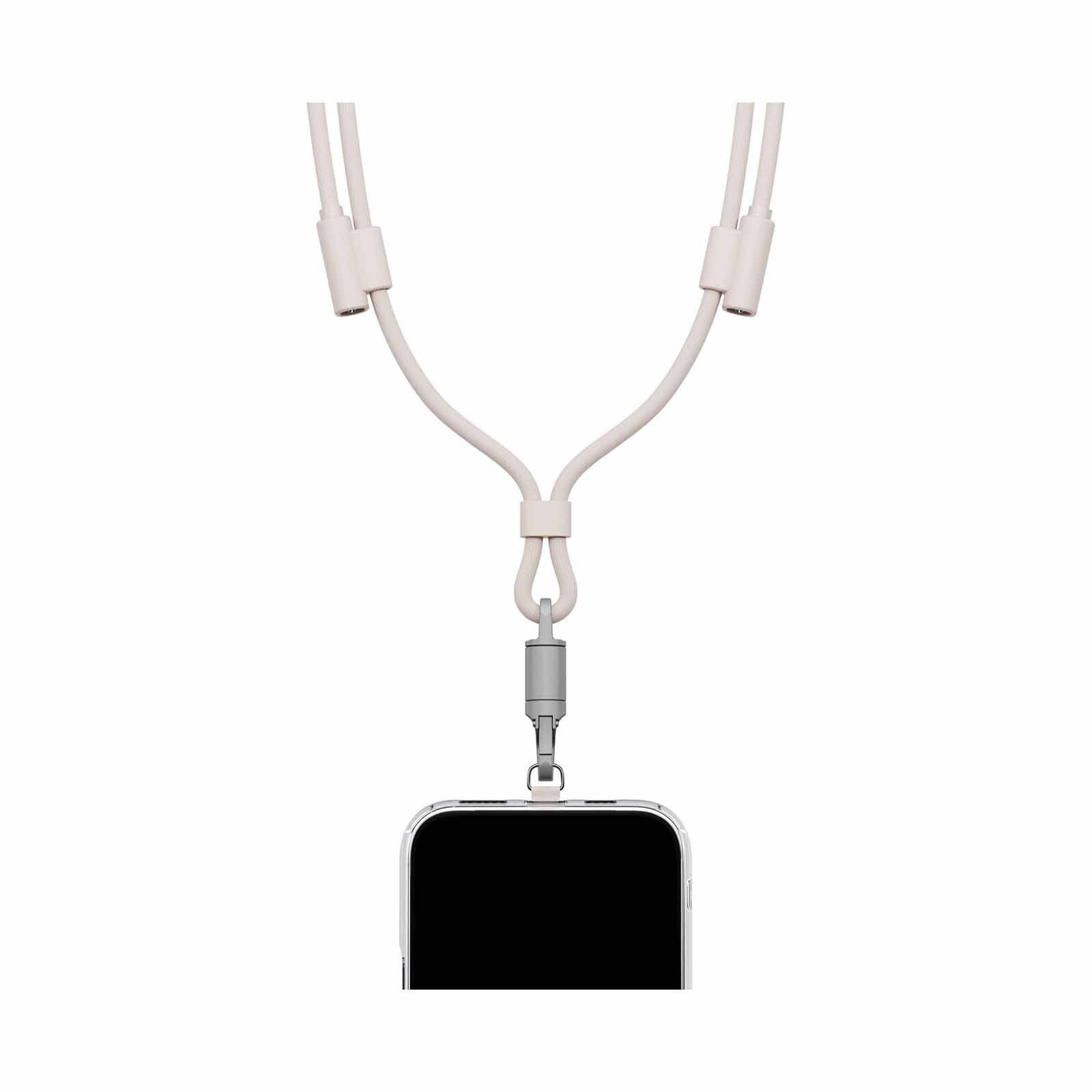 ENERGEA Lasso Lanyard C-c Cable 480mbps, 240w With Lanyard Card 1.5m -sand CBL-LASS-SND150-image 3