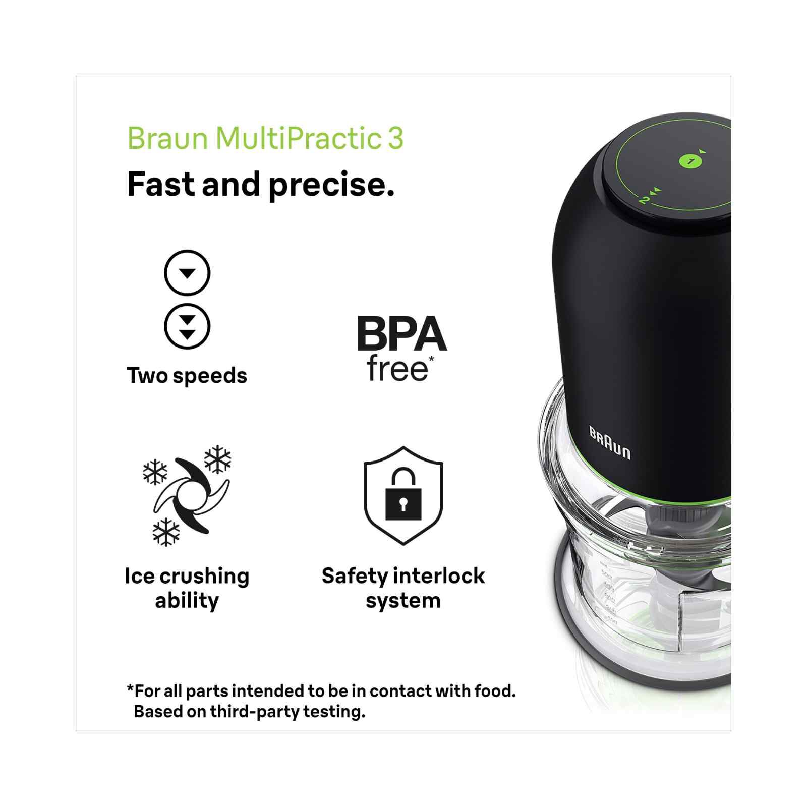 BRAUN Multipractic 3 Chopper (500w) CH3011BK-image 3