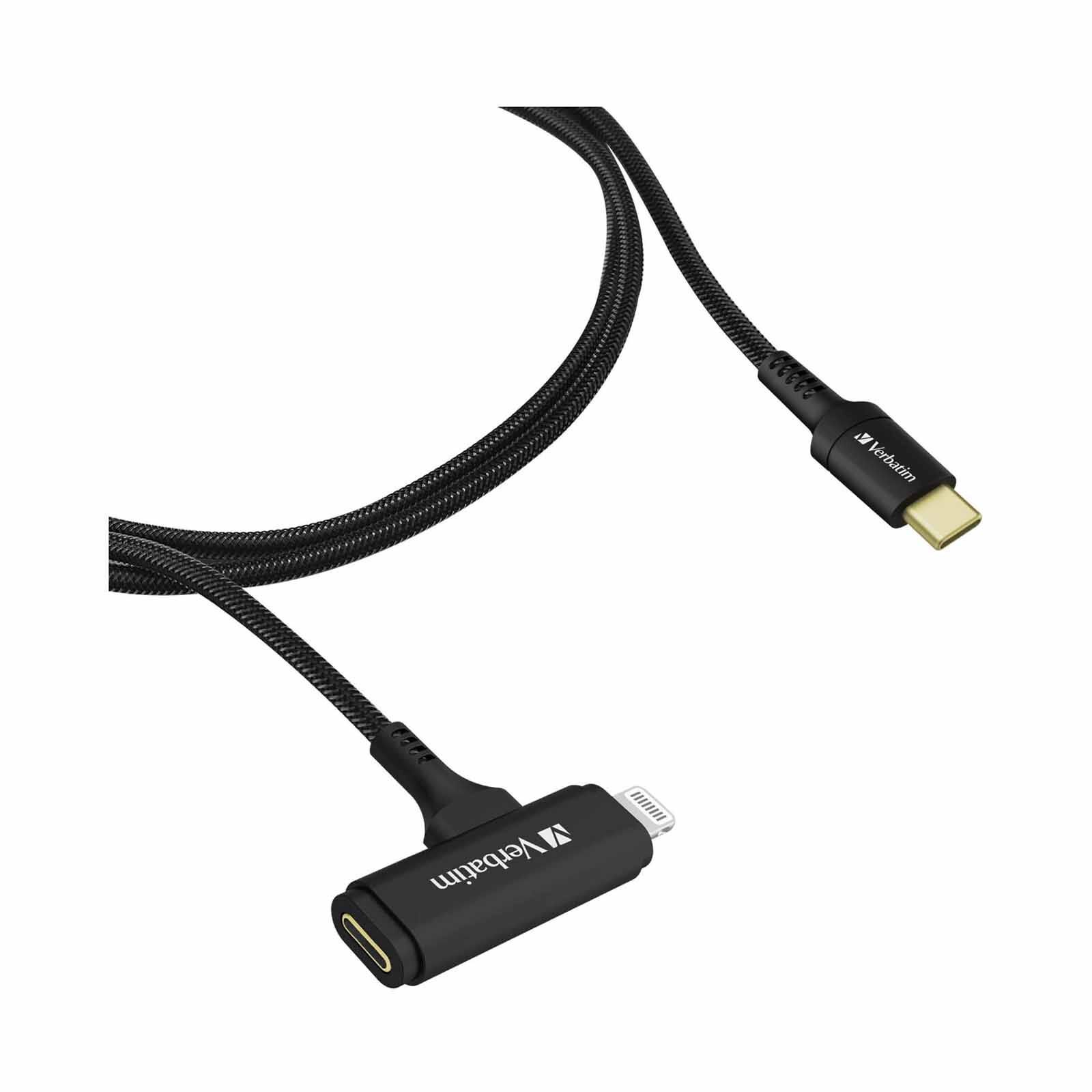 VERBATIM Usb-c & Lightning 2-in-1 Cable (120cm) VM66974-image 5