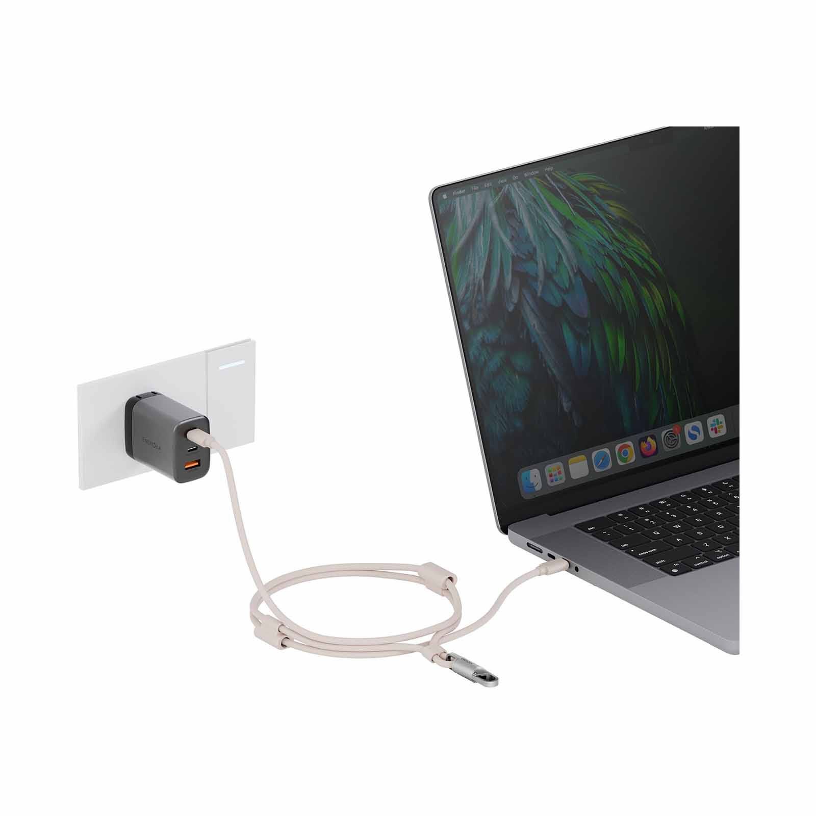 ENERGEA Lasso Lanyard C-c Cable 480mbps, 240w With Lanyard Card 1.5m -sand CBL-LASS-SND150-image 4