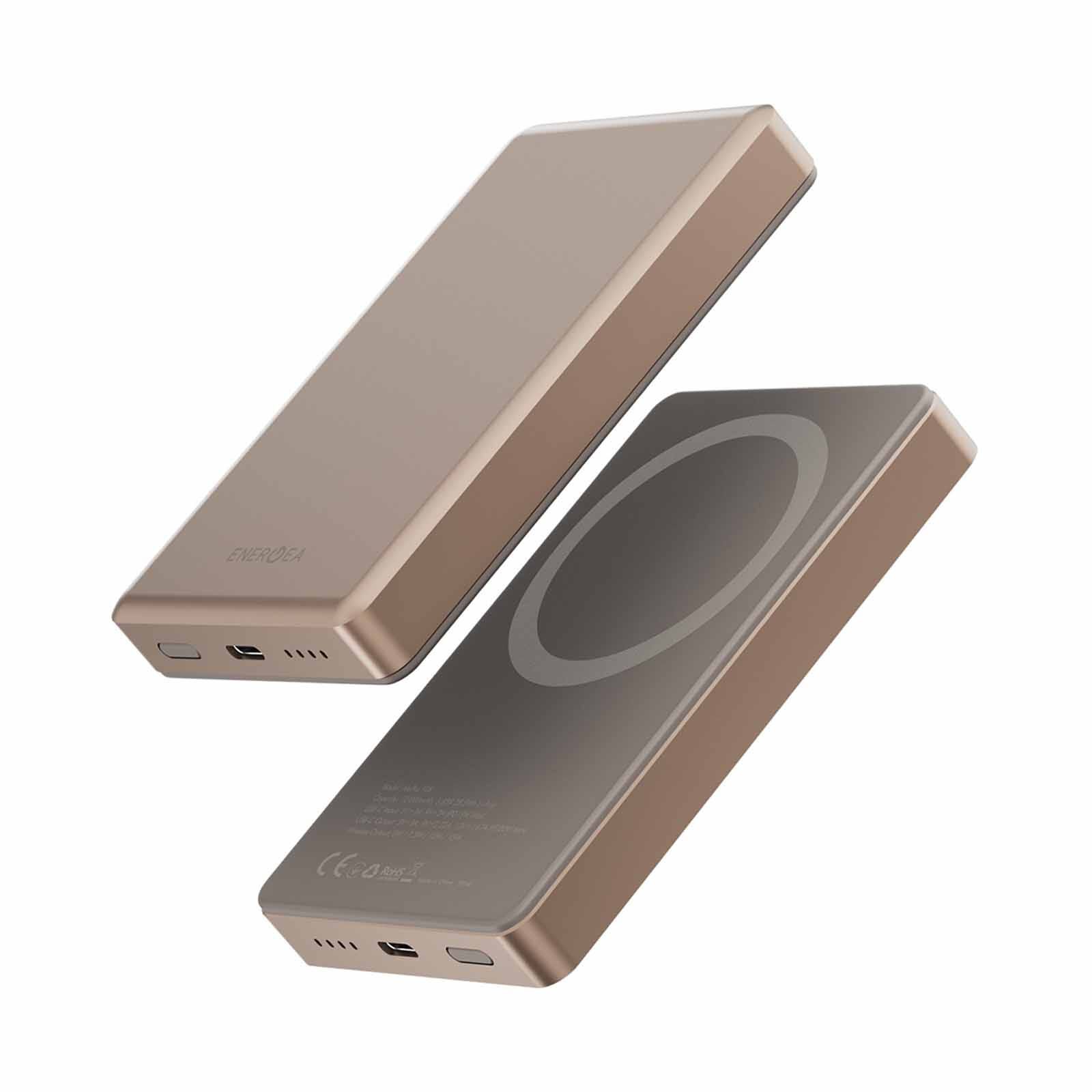 ENERGEA Alupac 10k, 10000mah Ultra Light Aluminium Magsafe Compatible Powerbank AP-10KQH-GLD-image 5